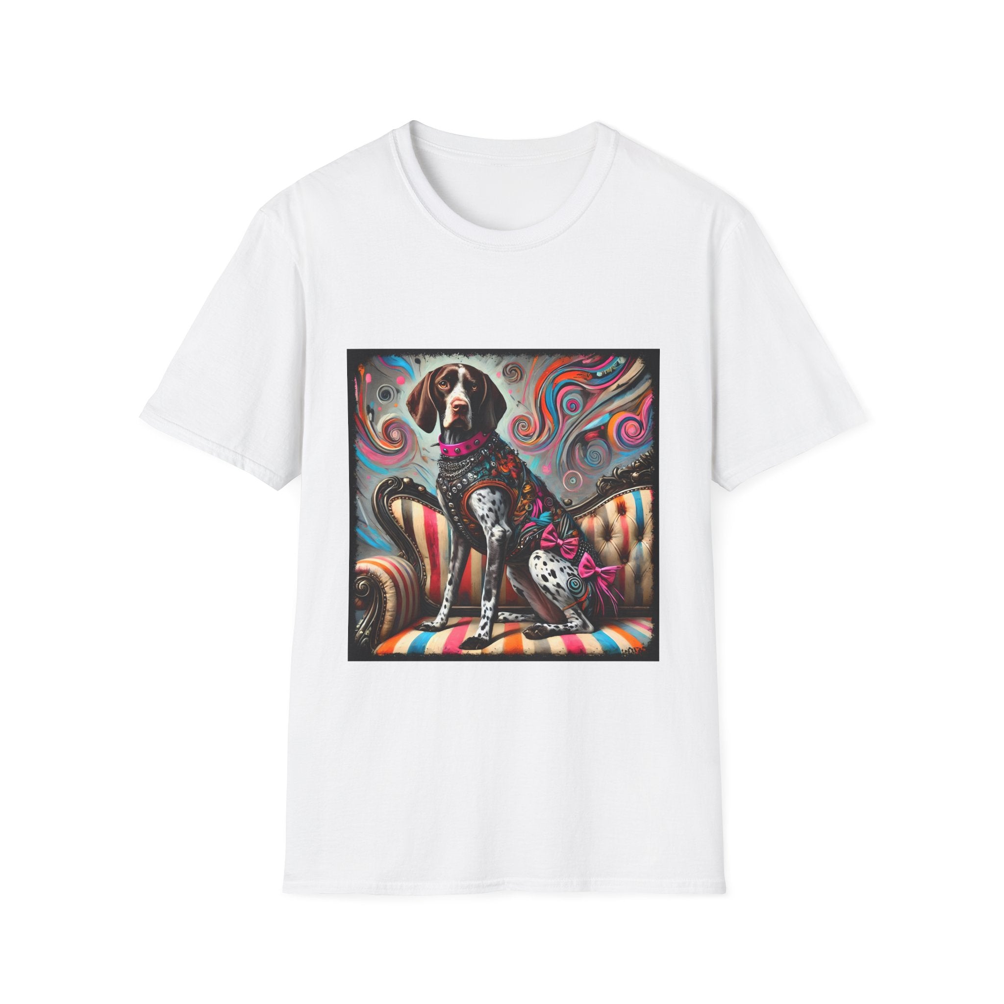 German Shorthaired Pointer Pink Rocker | Unisex Dog T-Shirt