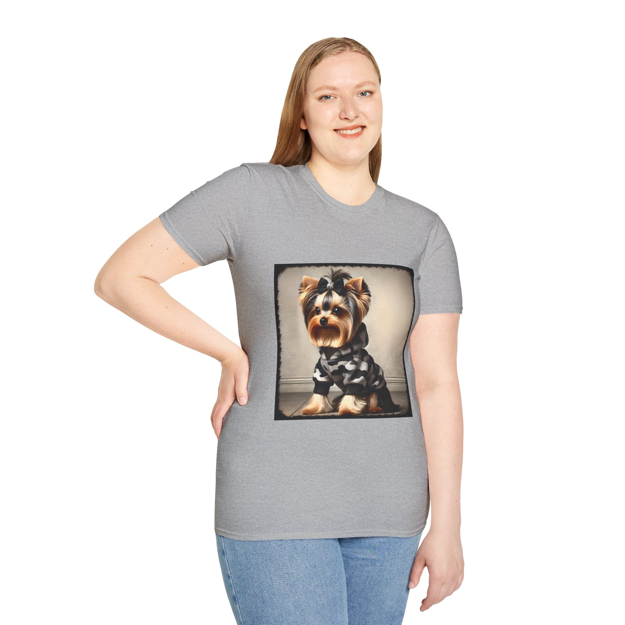 Yorkshire Terrier Black Camo Bombshell | Unisex Dog T-Shirt