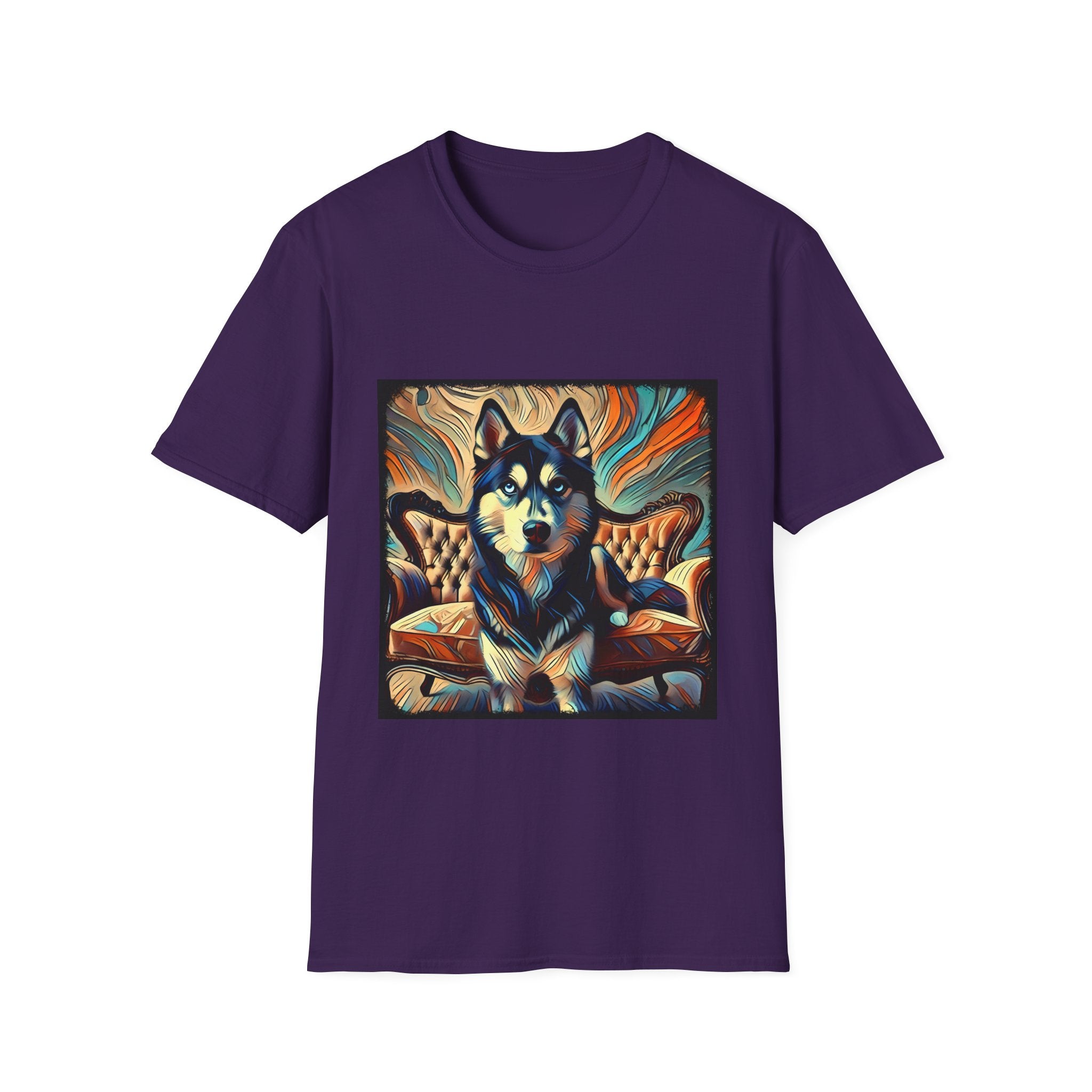 Siberian Husky Teal Classic | Unisex Dog T-Shirt