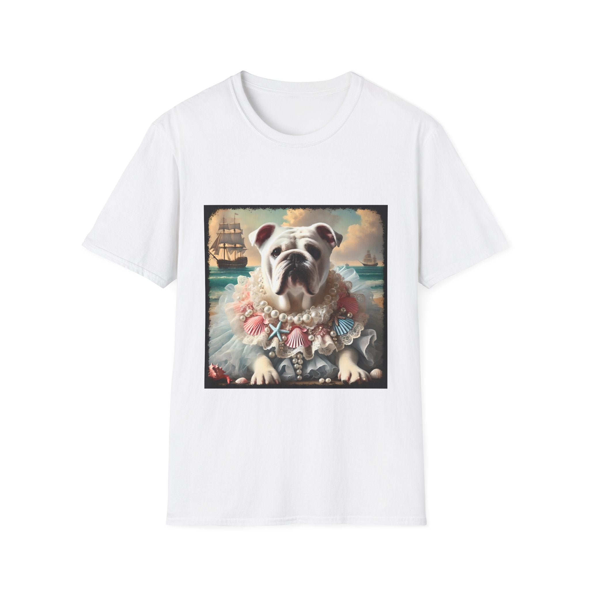 Bulldog Beach Babe | Unisex Dog T-Shirt