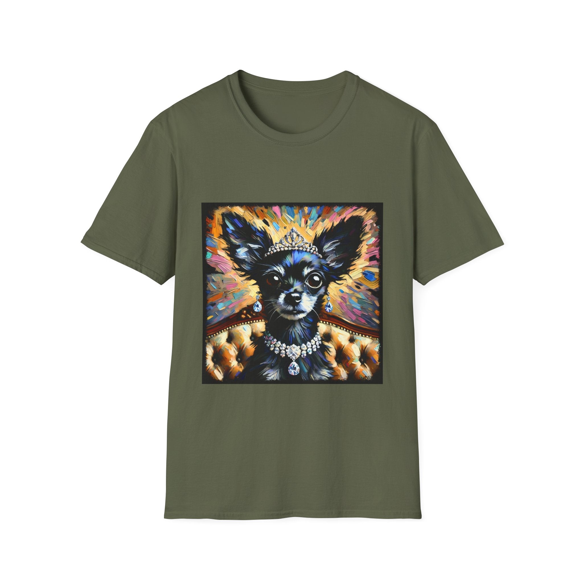 Chihuahua Diamond Earring Classic | Unisex Dog T-Shirt
