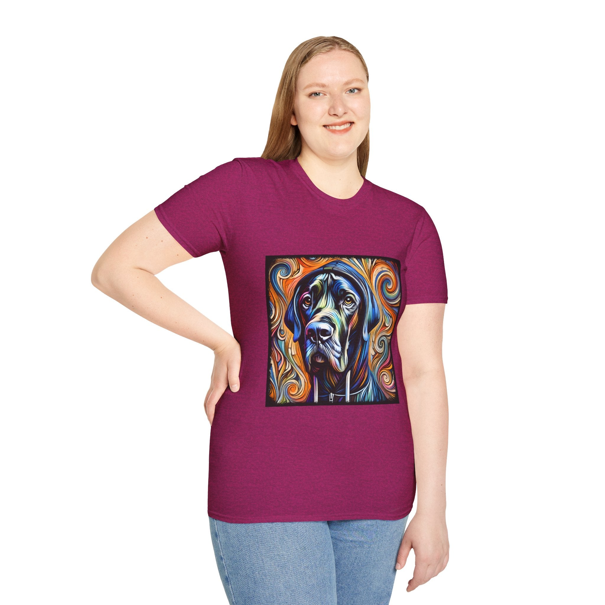 Great Dane Relaxed Swirl II | Unisex Dog T-Shirt