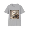 Glitzy Gal Westie cotton t‑shirt