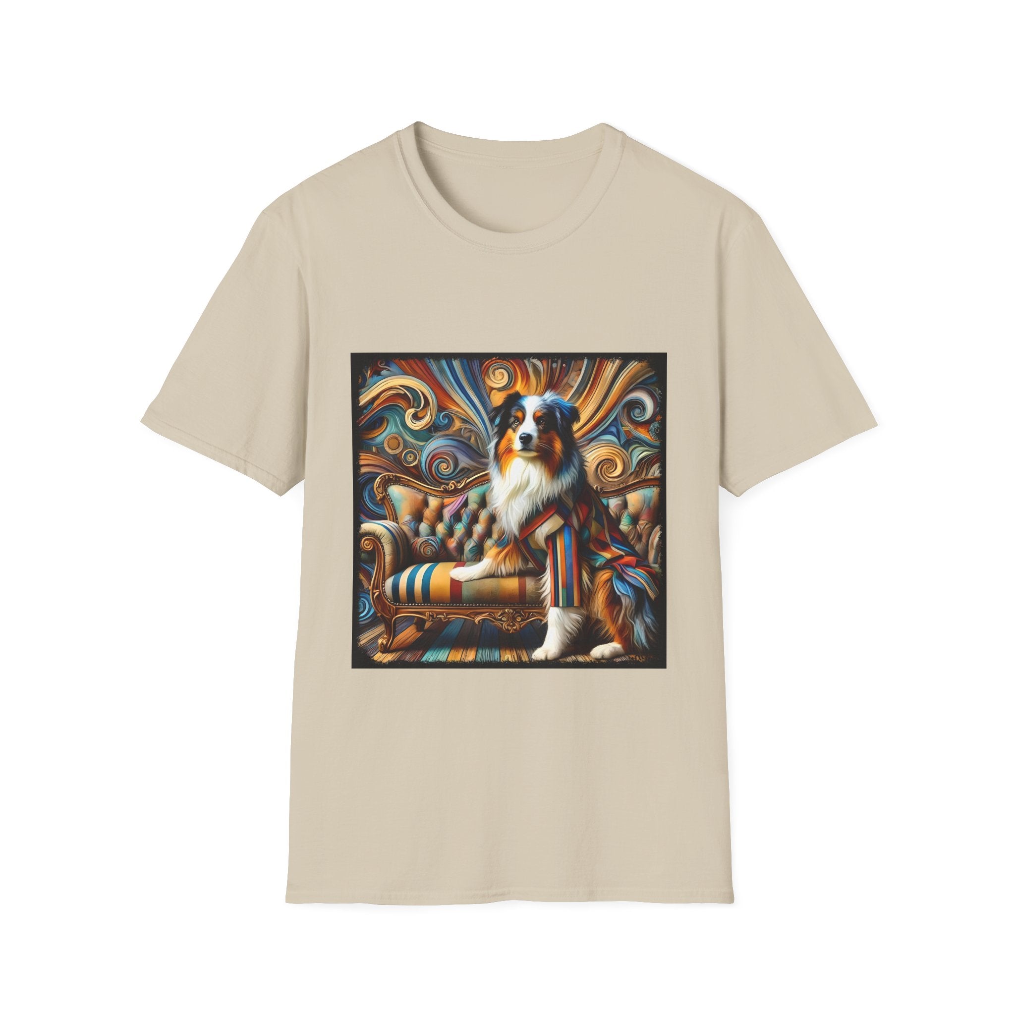 Australian Shepherd Warm Swirl | Unisex Dog T-Shirt