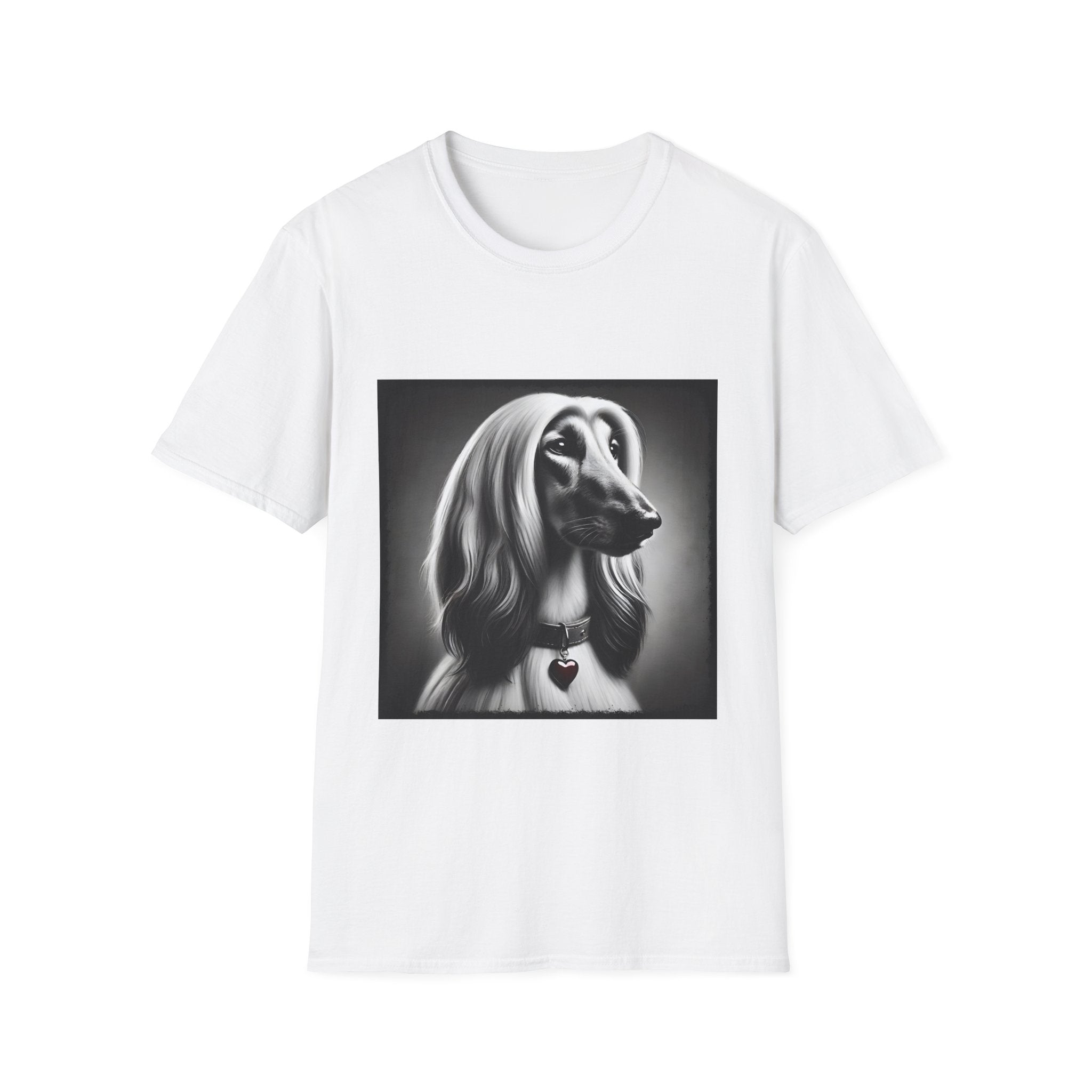 Afghan Hound Heart Charm | Unisex Dog T-Shirt