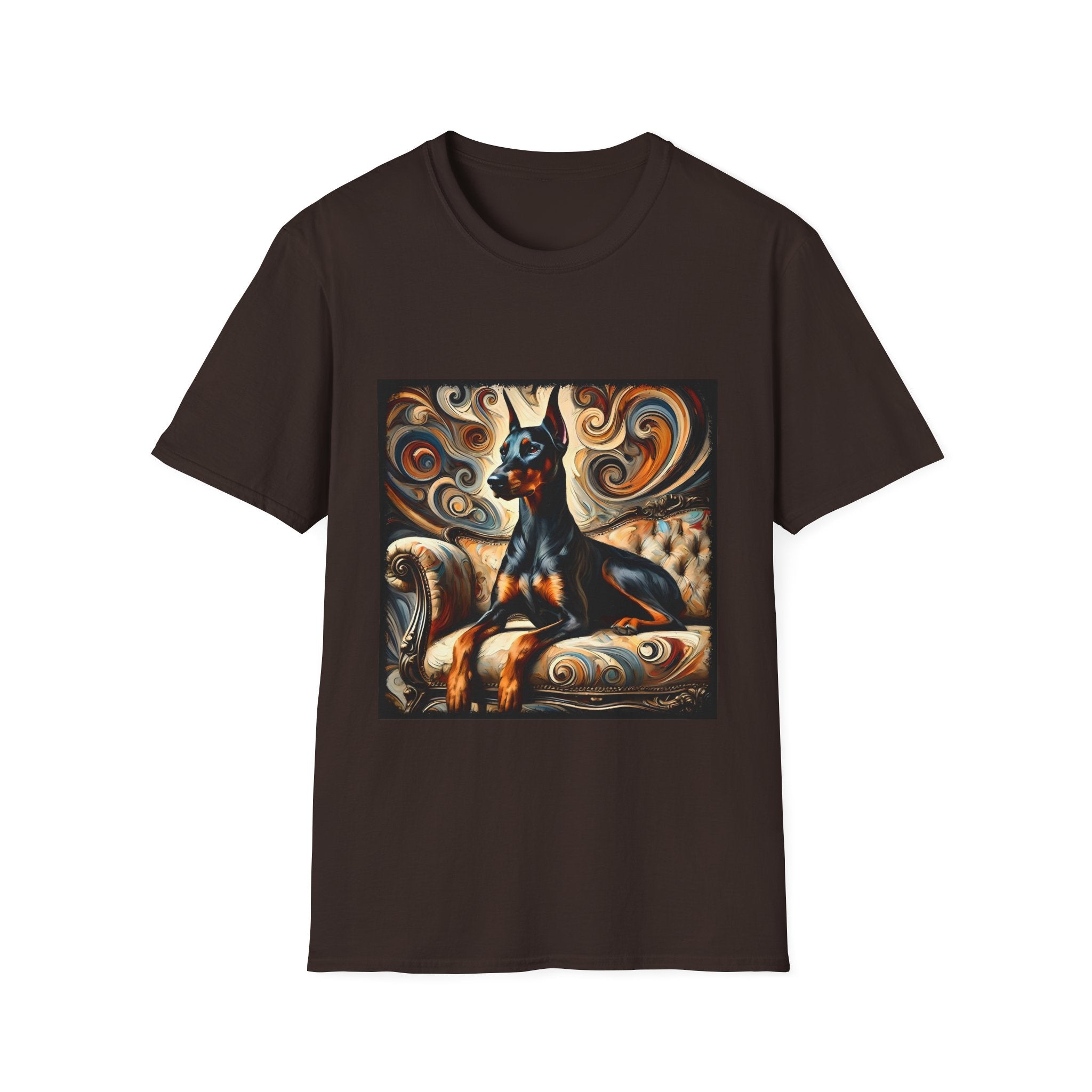 Doberman Pinscher Warm Swirl | Unisex Dog T-Shirt