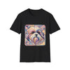 Lhasa Apso Pastel Geometric | Unisex Dog T-Shirt