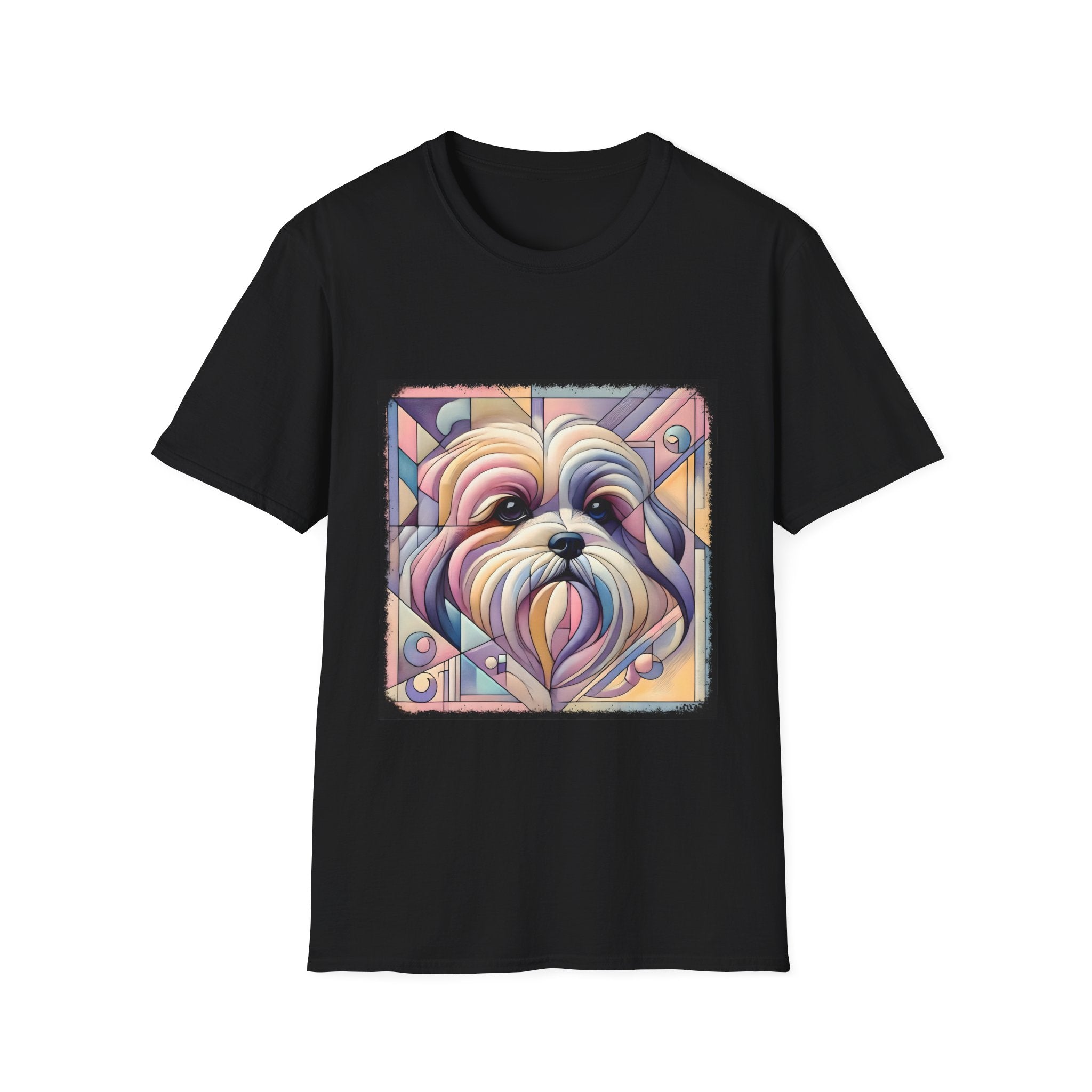 Lhasa Apso Pastel Geometric | Unisex Dog T-Shirt