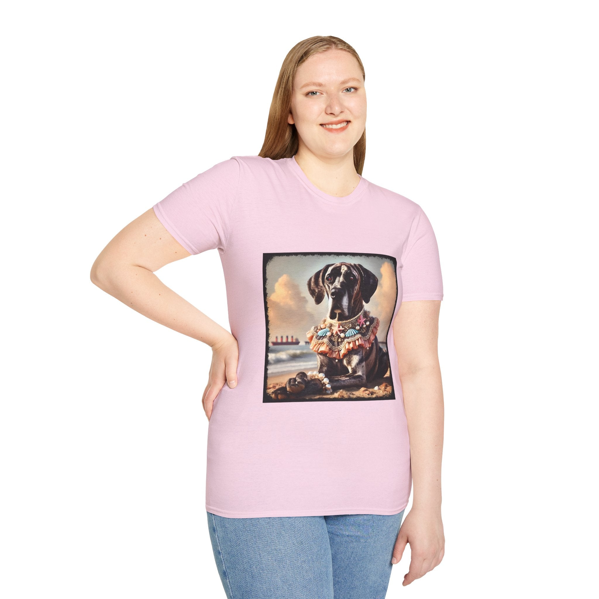 Great Dane Beach Brindle | Unisex Dog T-Shirt