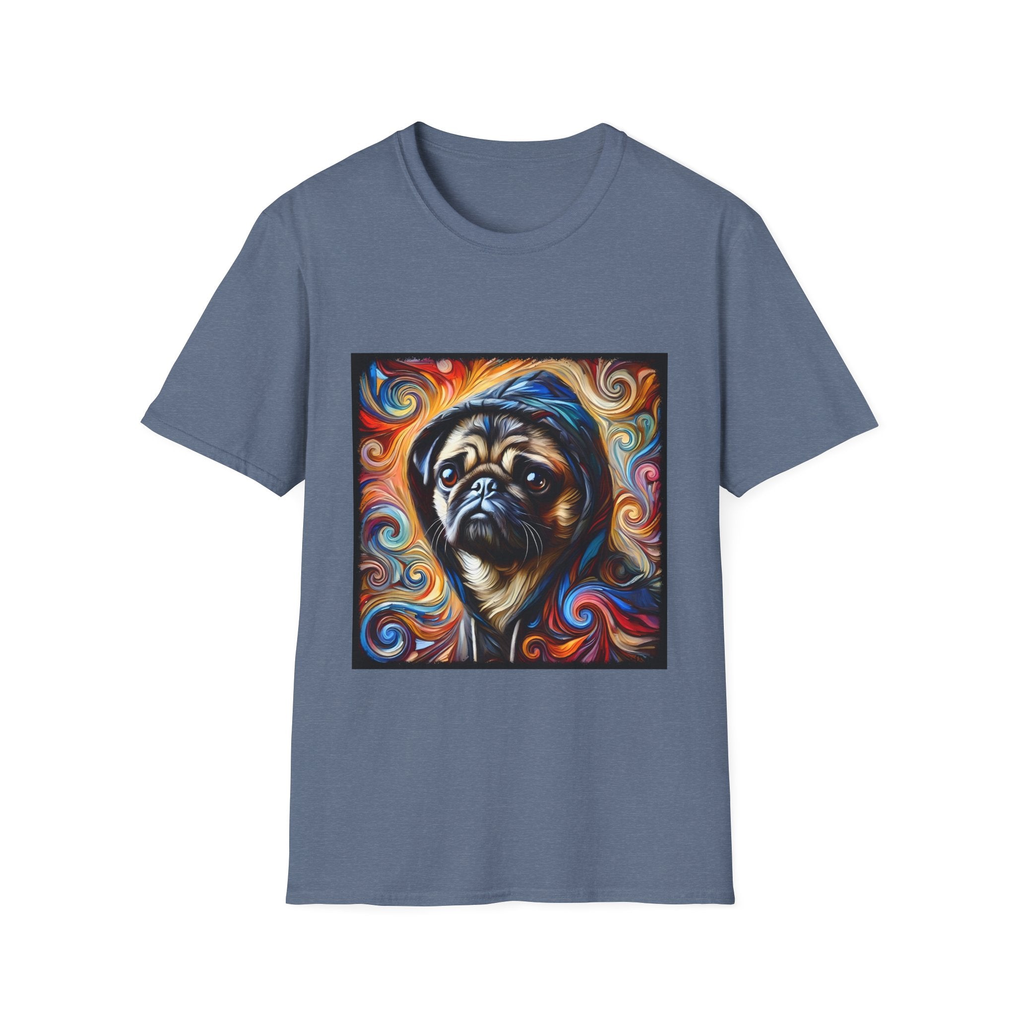 Pug Relaxed Swirl | Unisex Dog T-Shirt