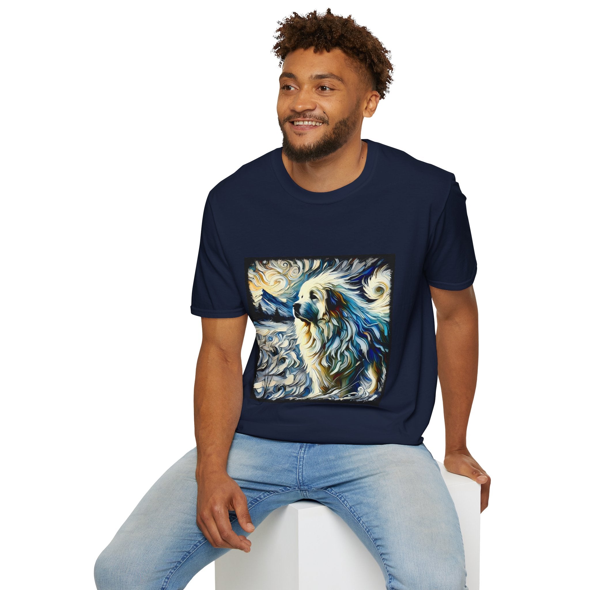 Great Pyrenees Snow Swirl | Unisex Dog T-Shirt