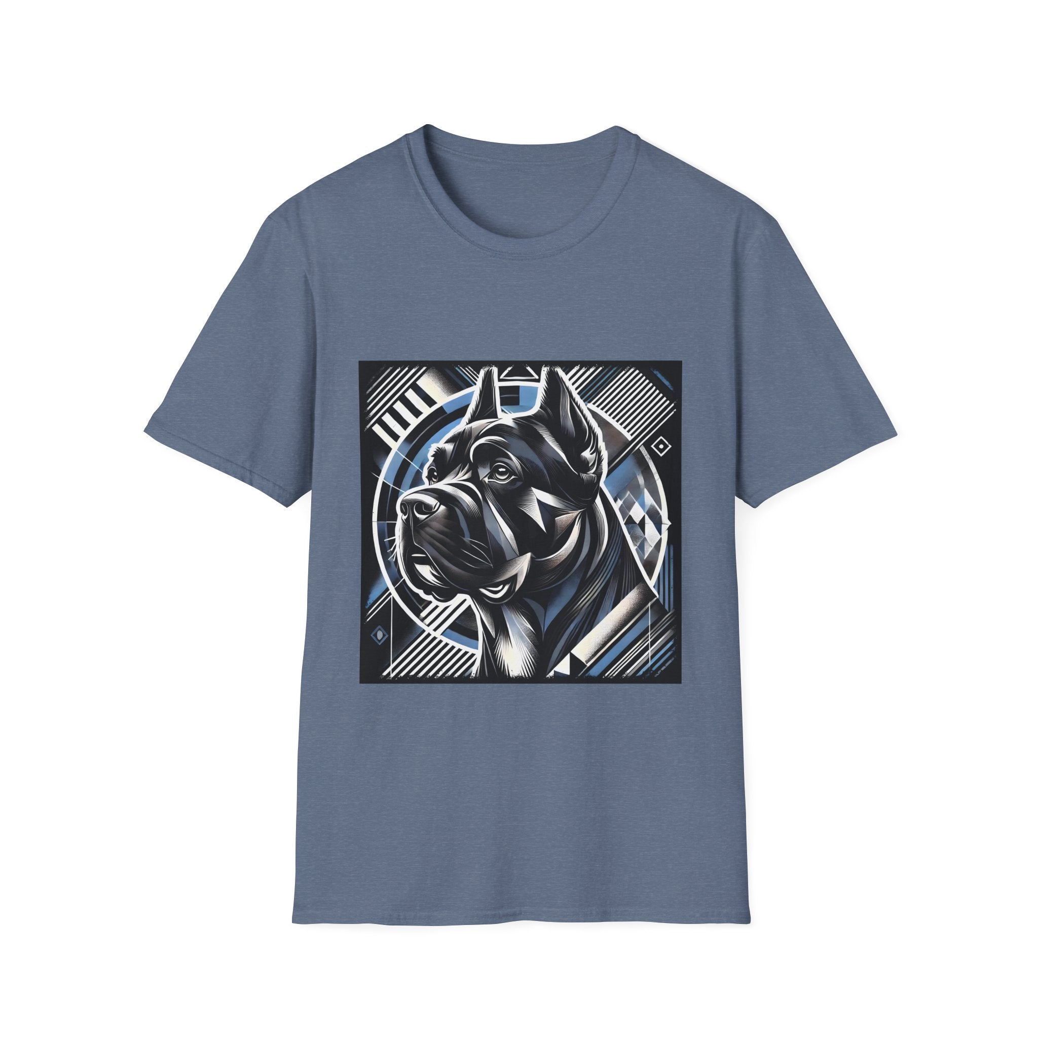 Cane Corso Blue and Black Geometric | Unisex Dog T-Shirt