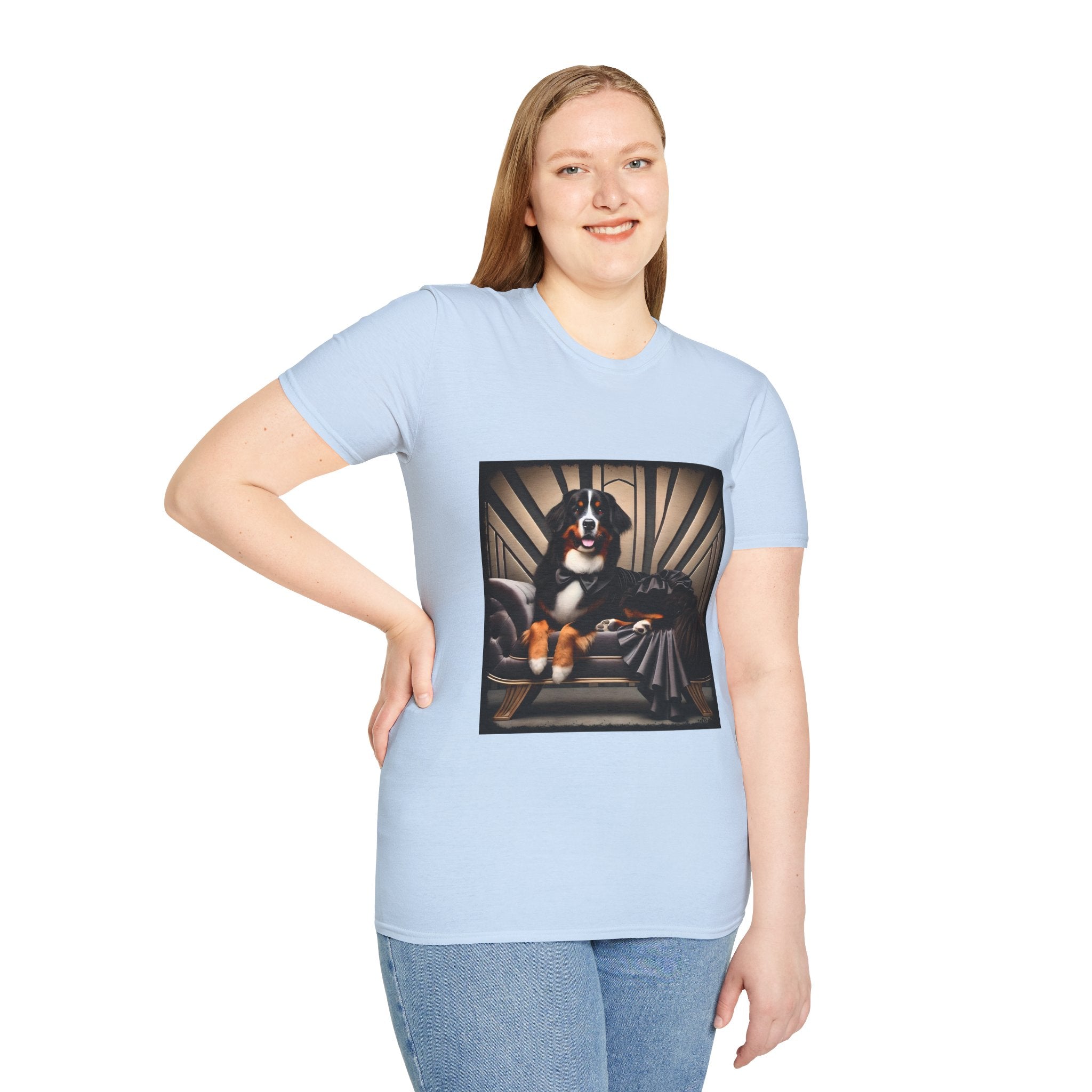 Bernese Mountain Dog Gatsby Gal | Unisex Dog T-Shirt