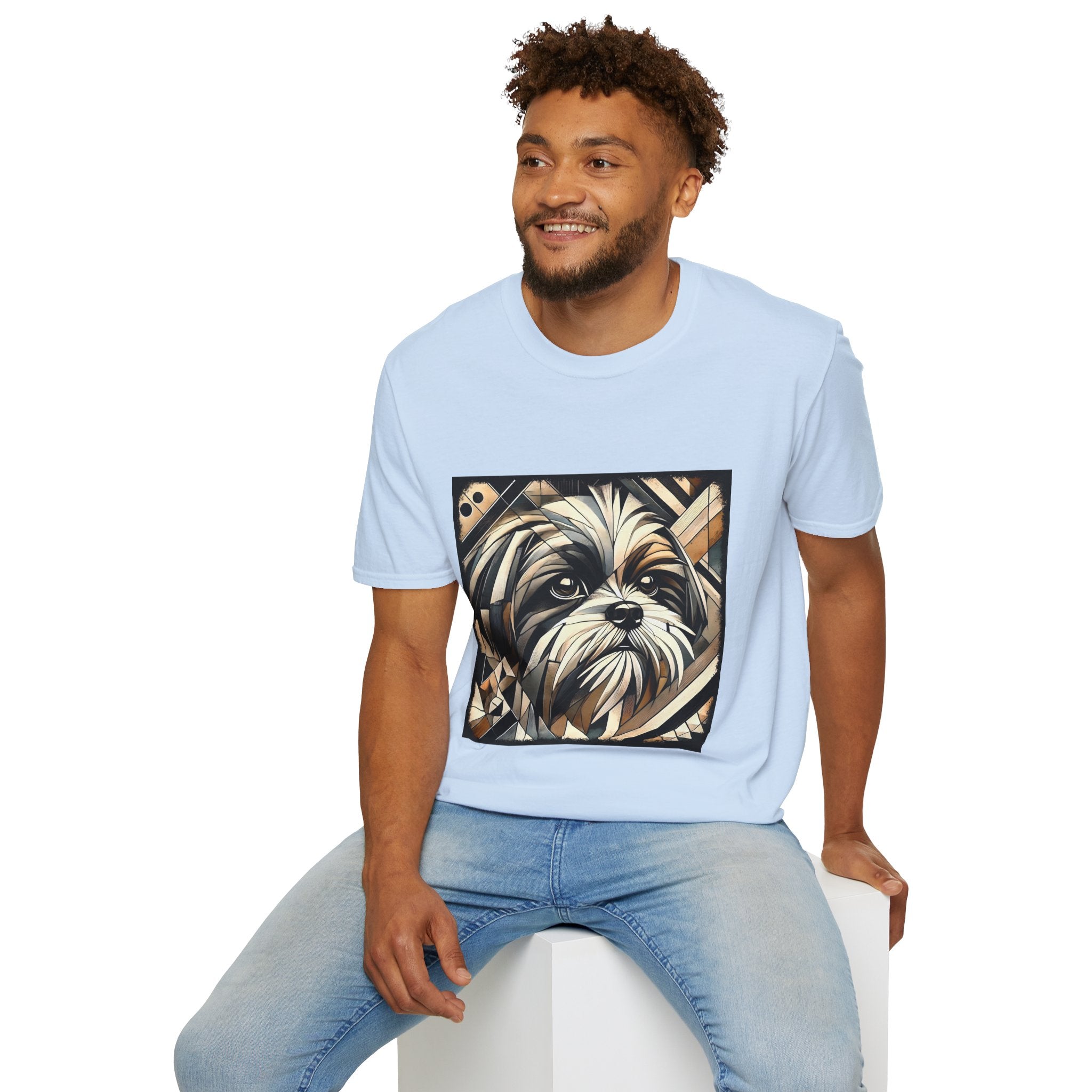 Shih Tzu Bold Geometric | Unisex Dog T-Shirt