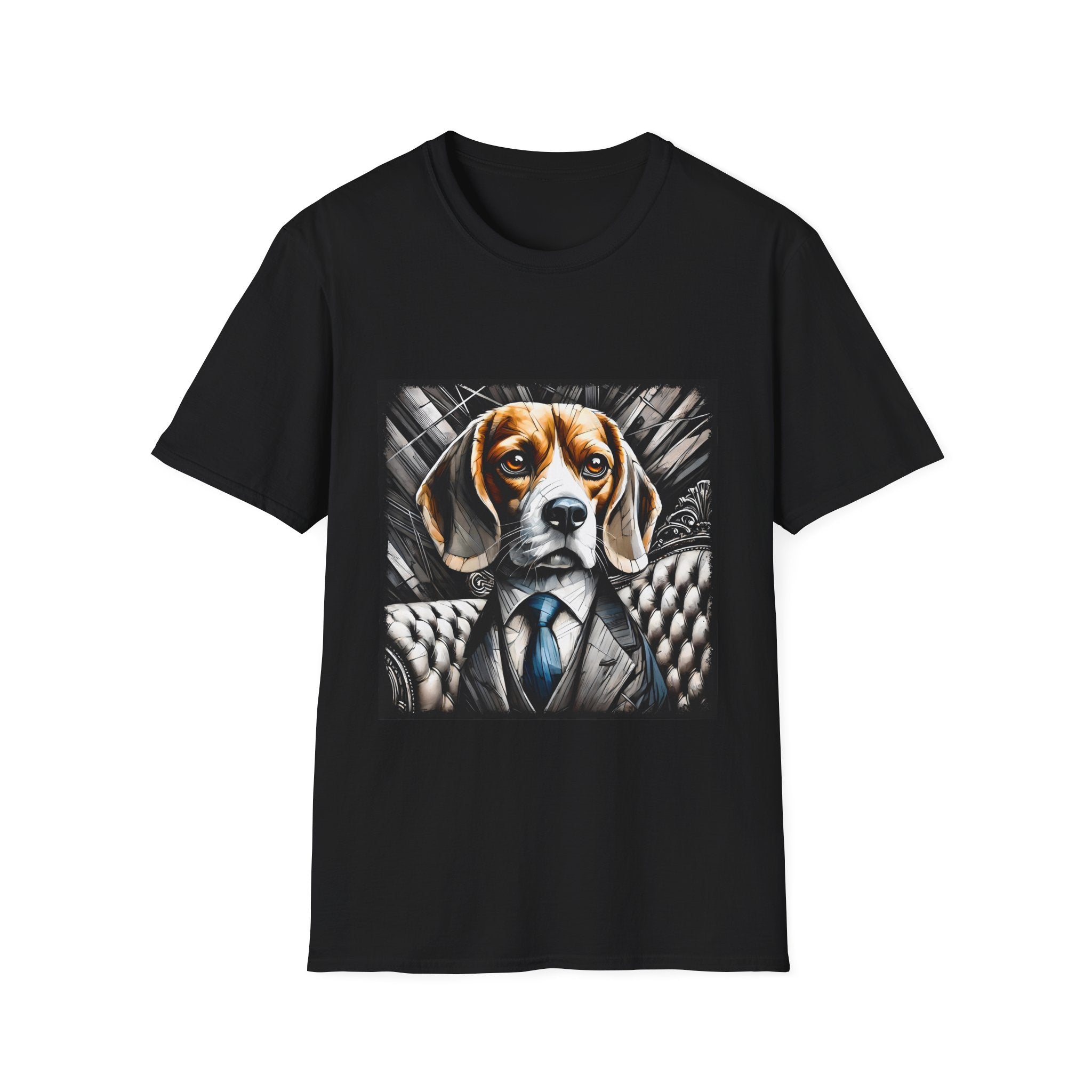 Beagle B&W Bold Eyes | Unisex Dog T-Shirt