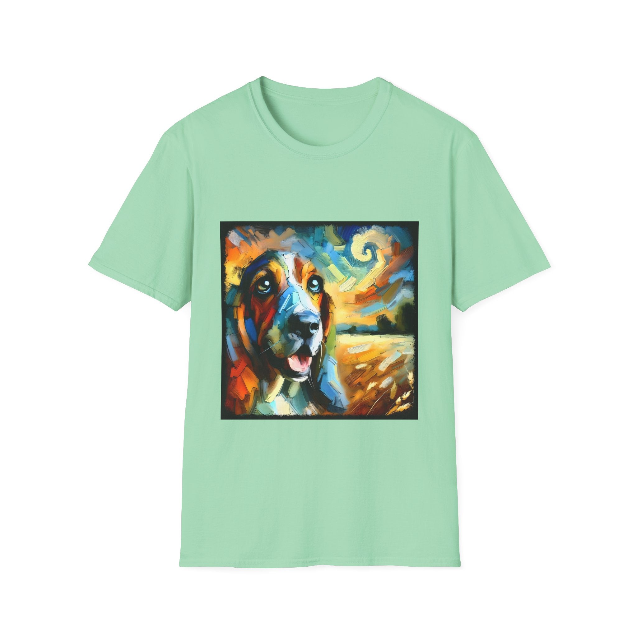Basset Hound Sun Swirl | Unisex Dog T-Shirt