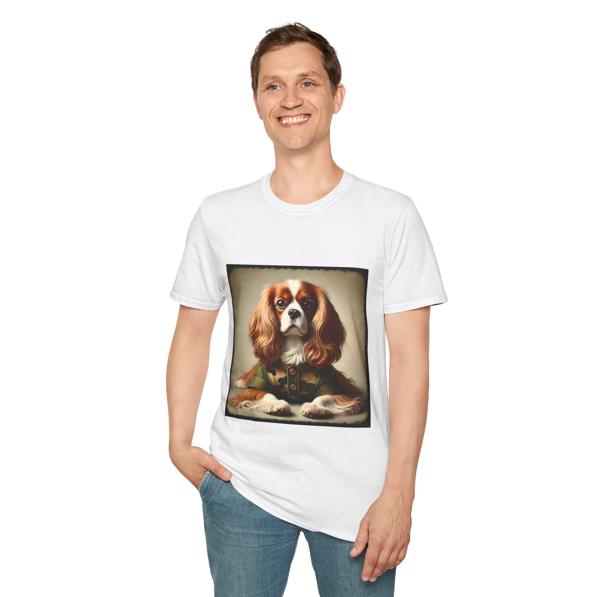 Cavalier King Charles Spaniel Camo Comrade | Unisex Dog T-Shirt
