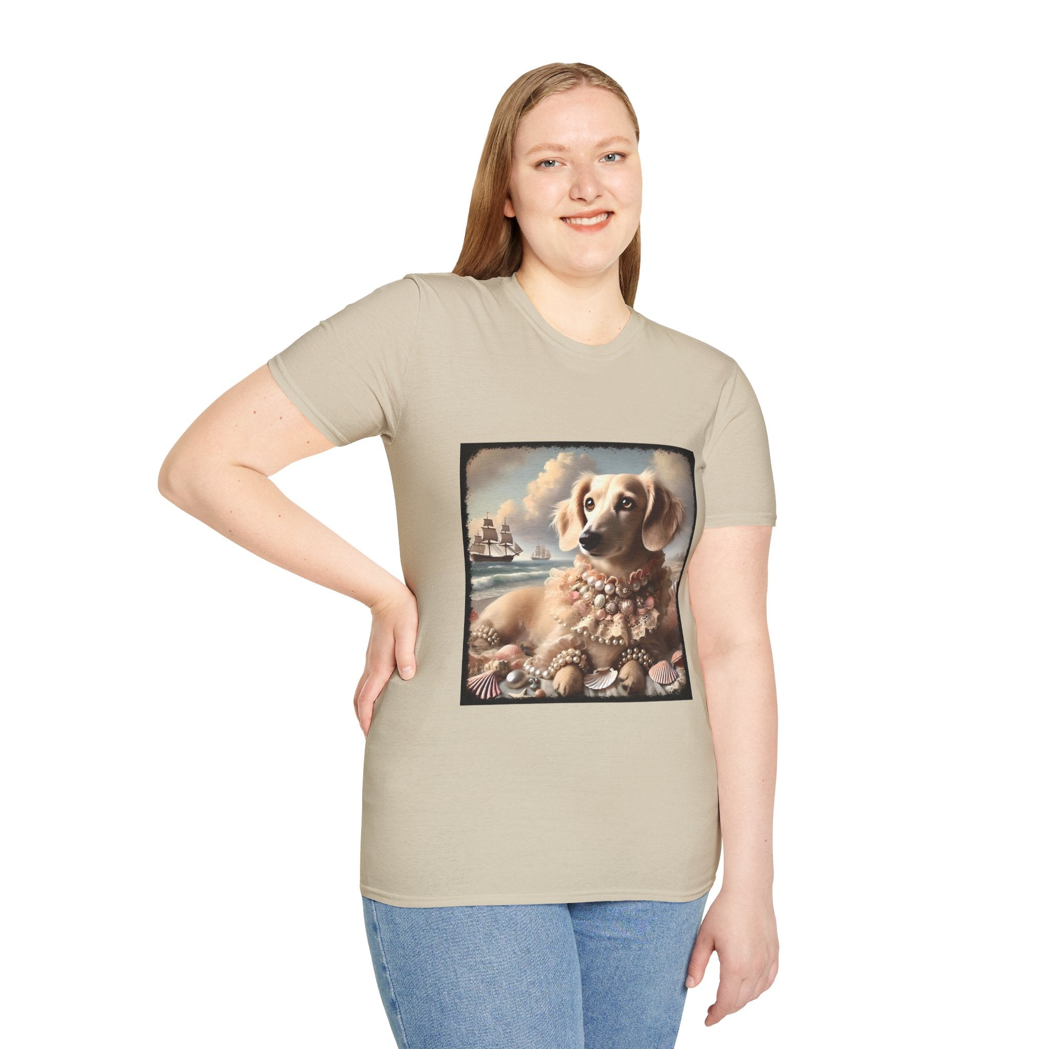 Dachshund Seashell Siren | Unisex Dog T-Shirt