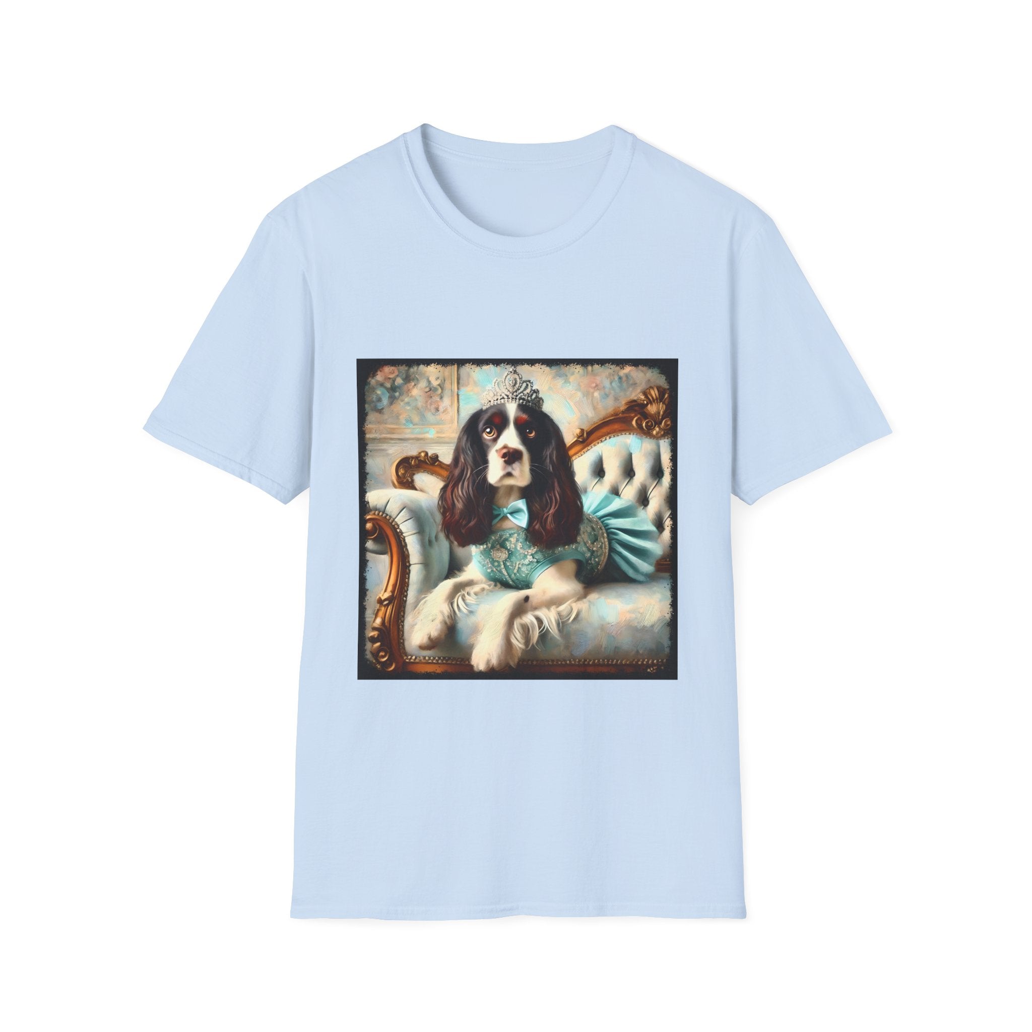 English Springer Spaniel Teal Princess Classic | Unisex Dog T-Shirt