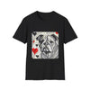 Bulldog Bold Heart Sketch | Unisex Dog T-Shirt