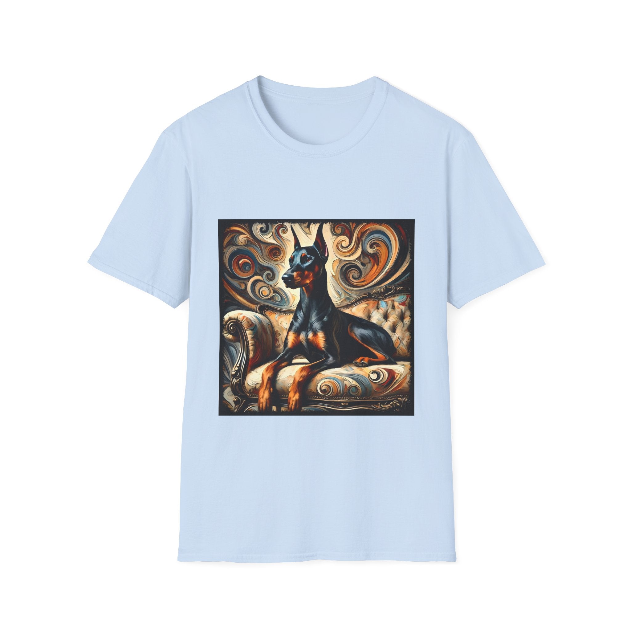 Doberman Pinscher Warm Swirl | Unisex Dog T-Shirt