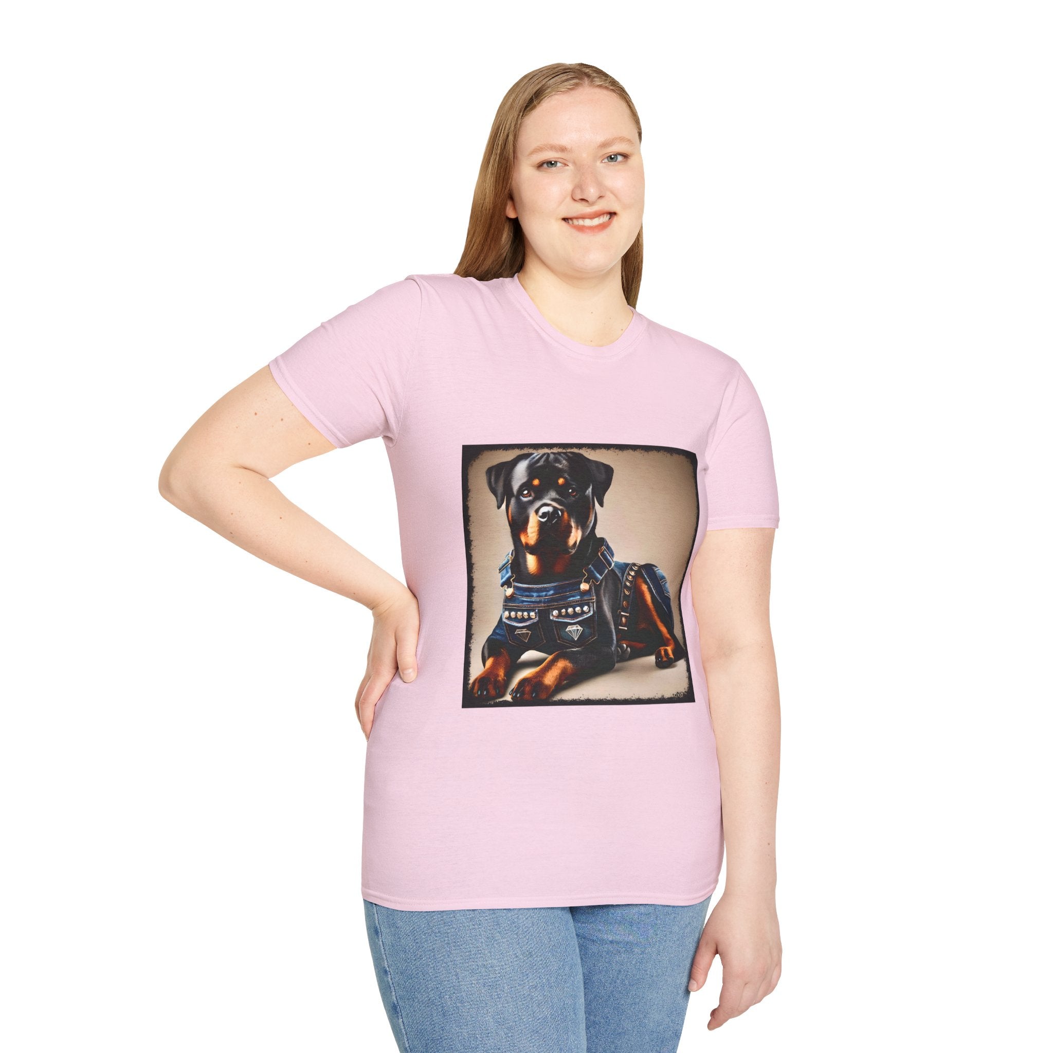 Rottweiler Denim Doll | Unisex Dog T-Shirt
