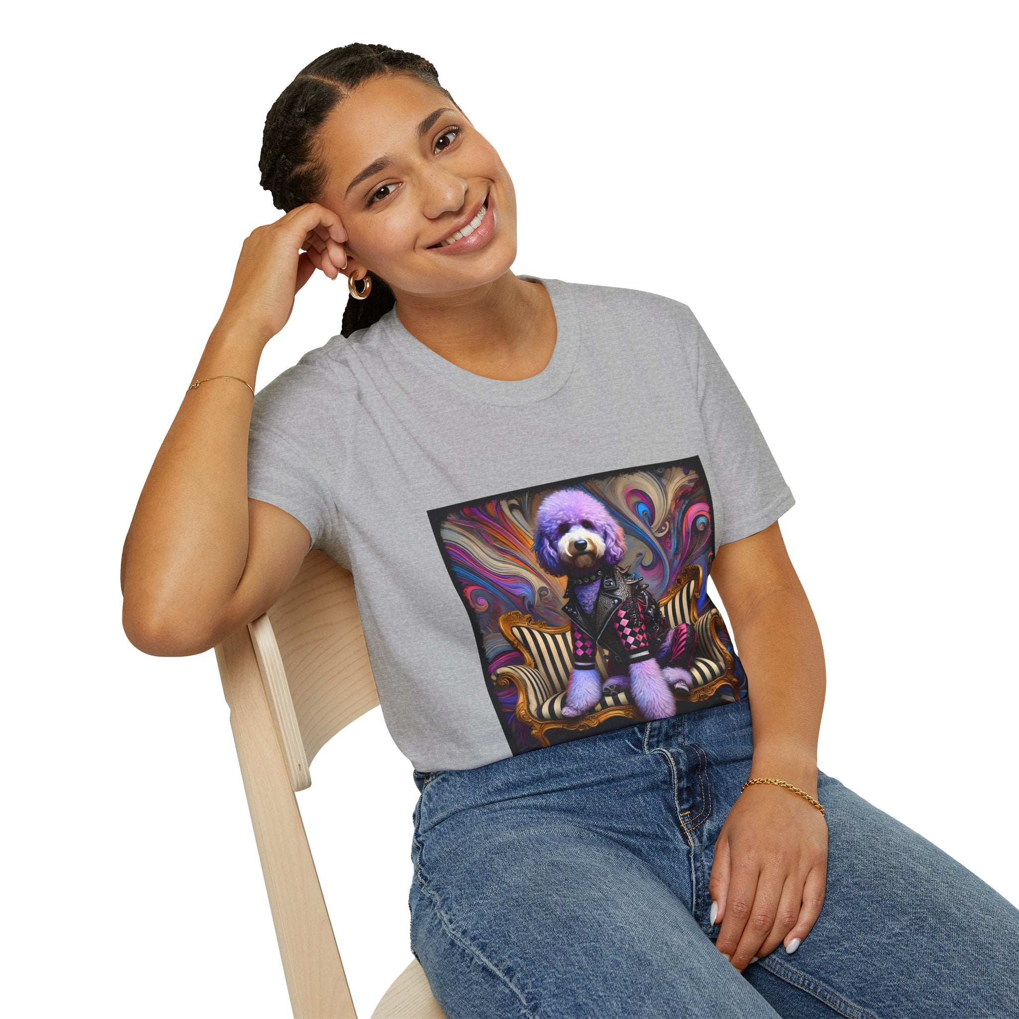 Labradoodle Lavender Rocker | Unisex Dog T-Shirt