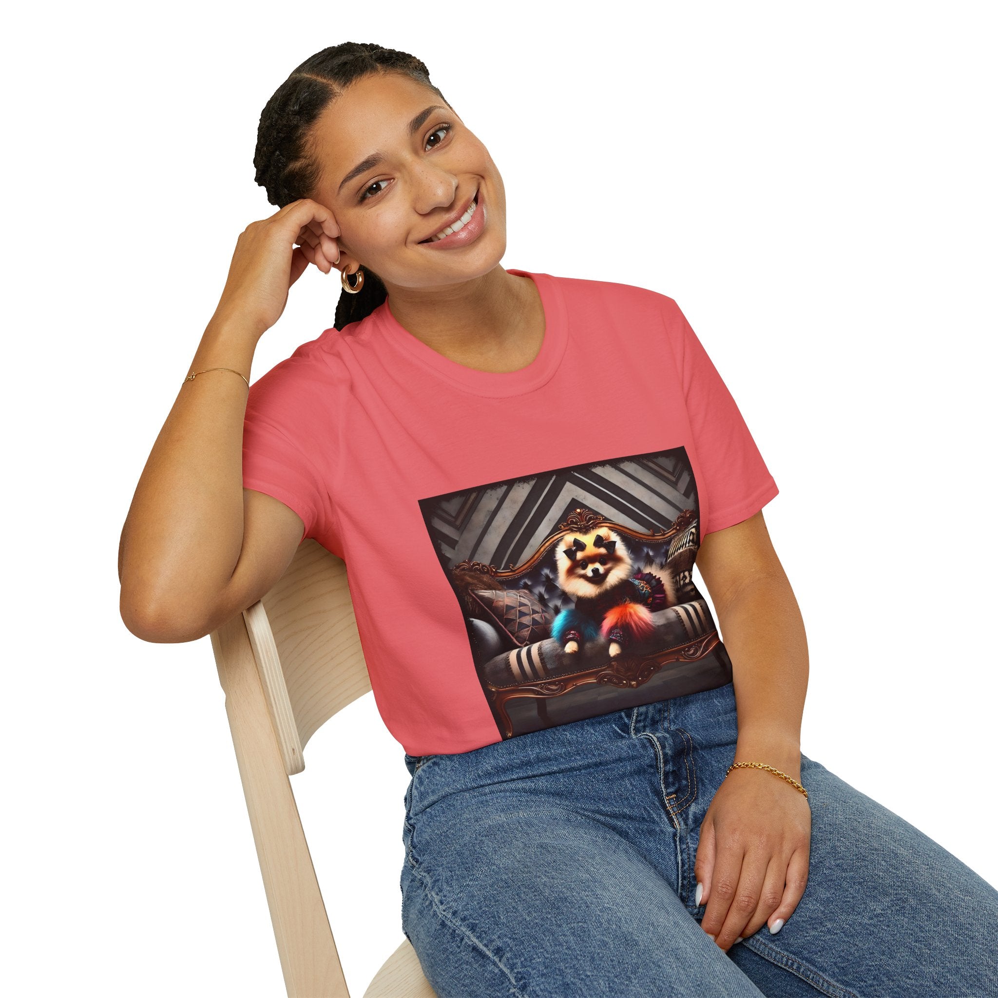 Pomeranian Fierce Fashionista | Unisex Dog T-Shirt