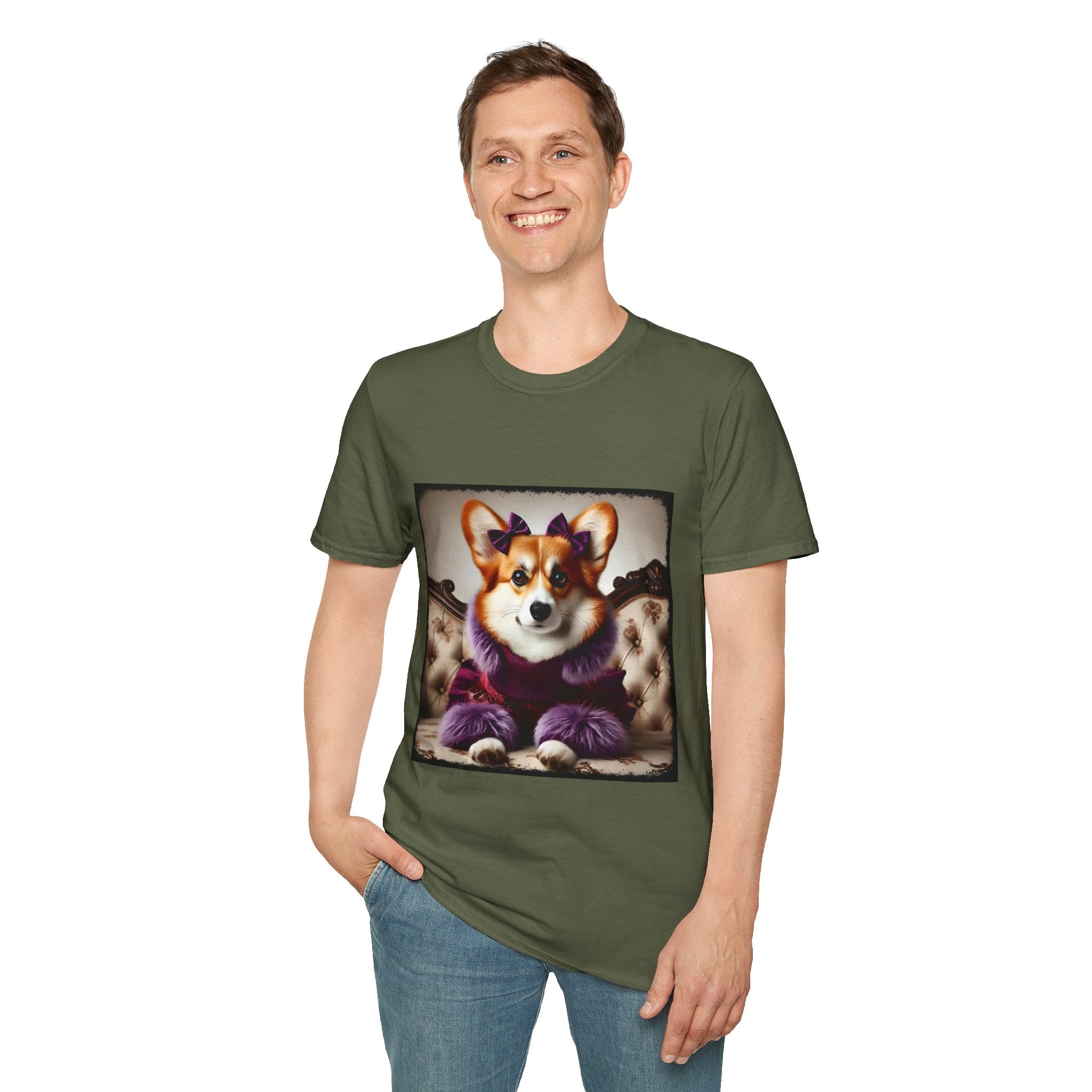 Pembroke Welsh Corgi Purple Pawfluencer | Unisex Dog T-Shirt