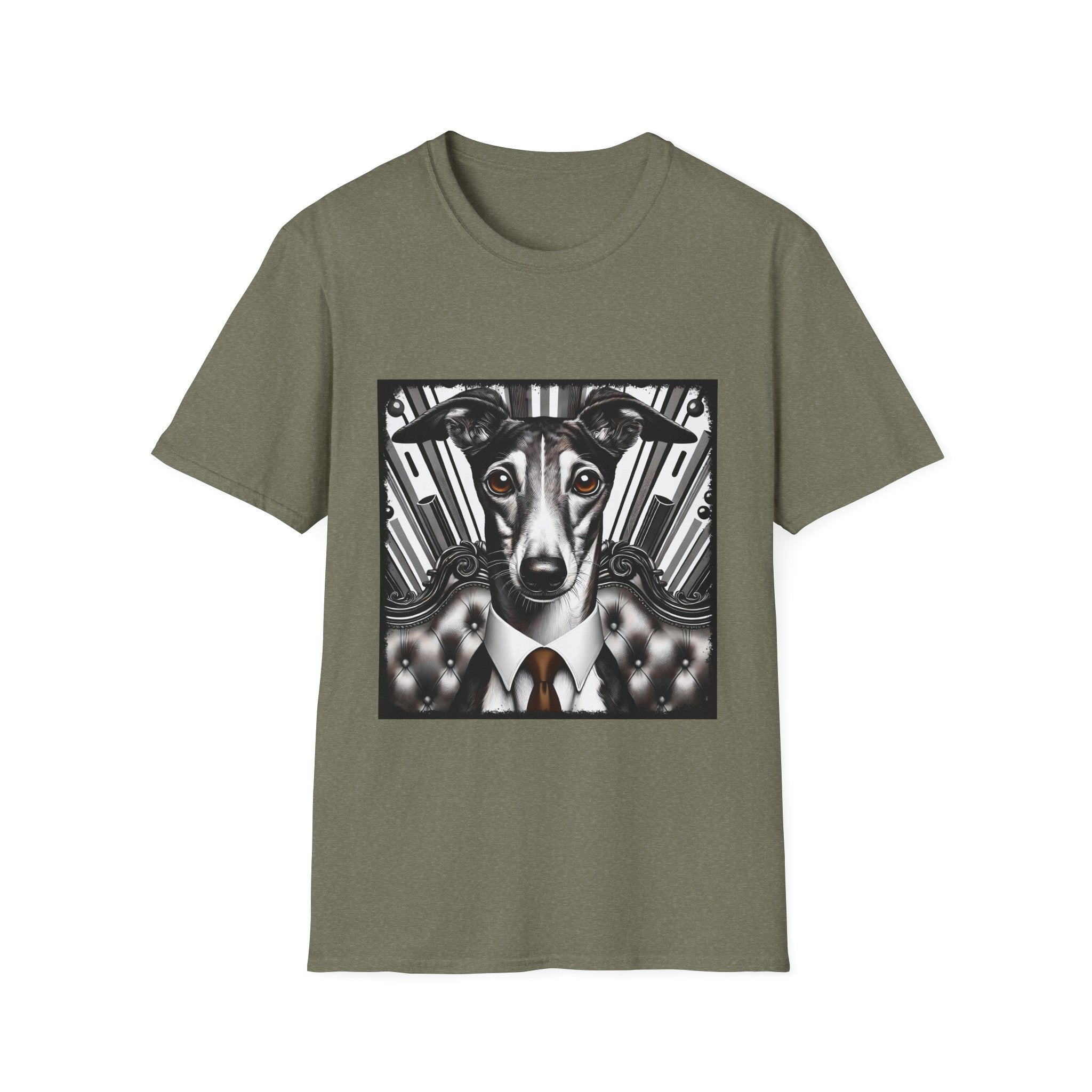 Greyhound B&W Bold Eyes | Unisex Dog T-Shirt