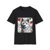 Akita Bold Heart Sketch | Unisex Dog T-Shirt