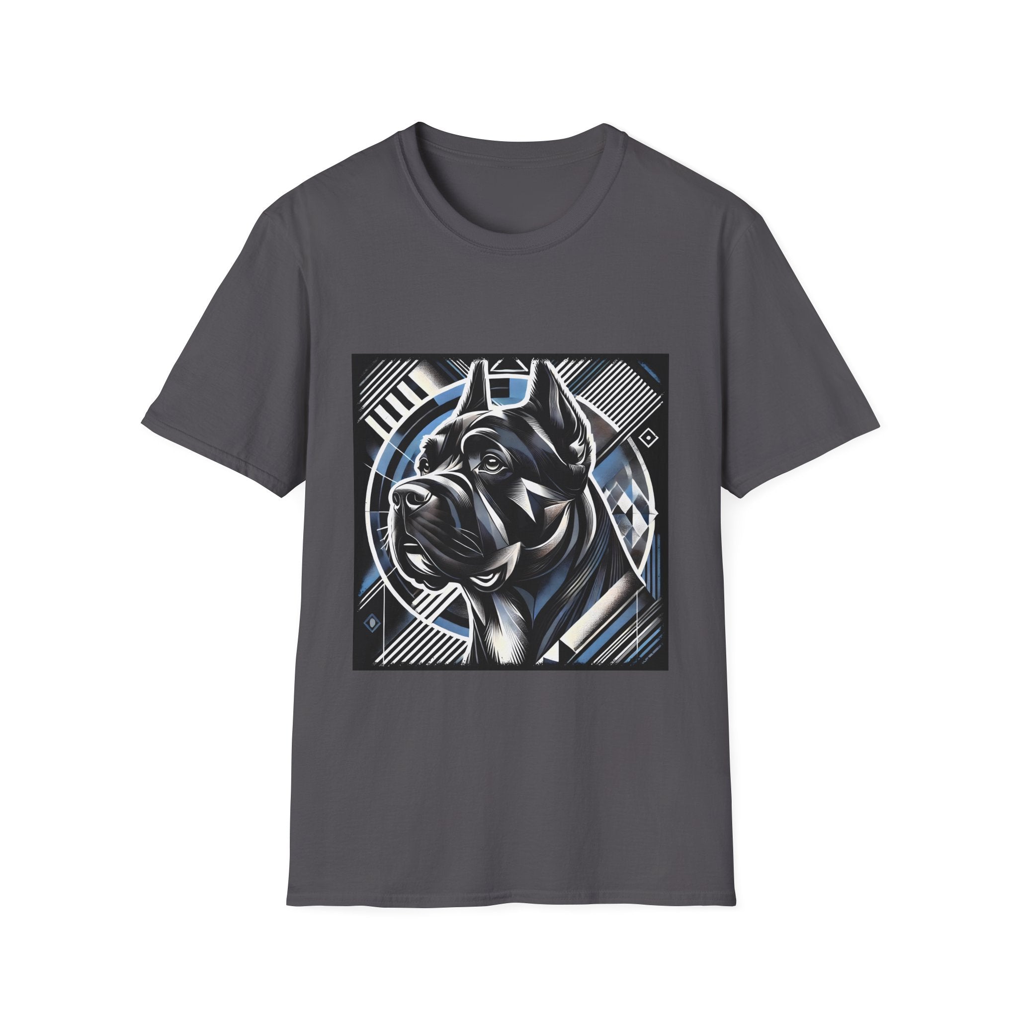 Cane Corso Blue and Black Geometric | Unisex Dog T-Shirt