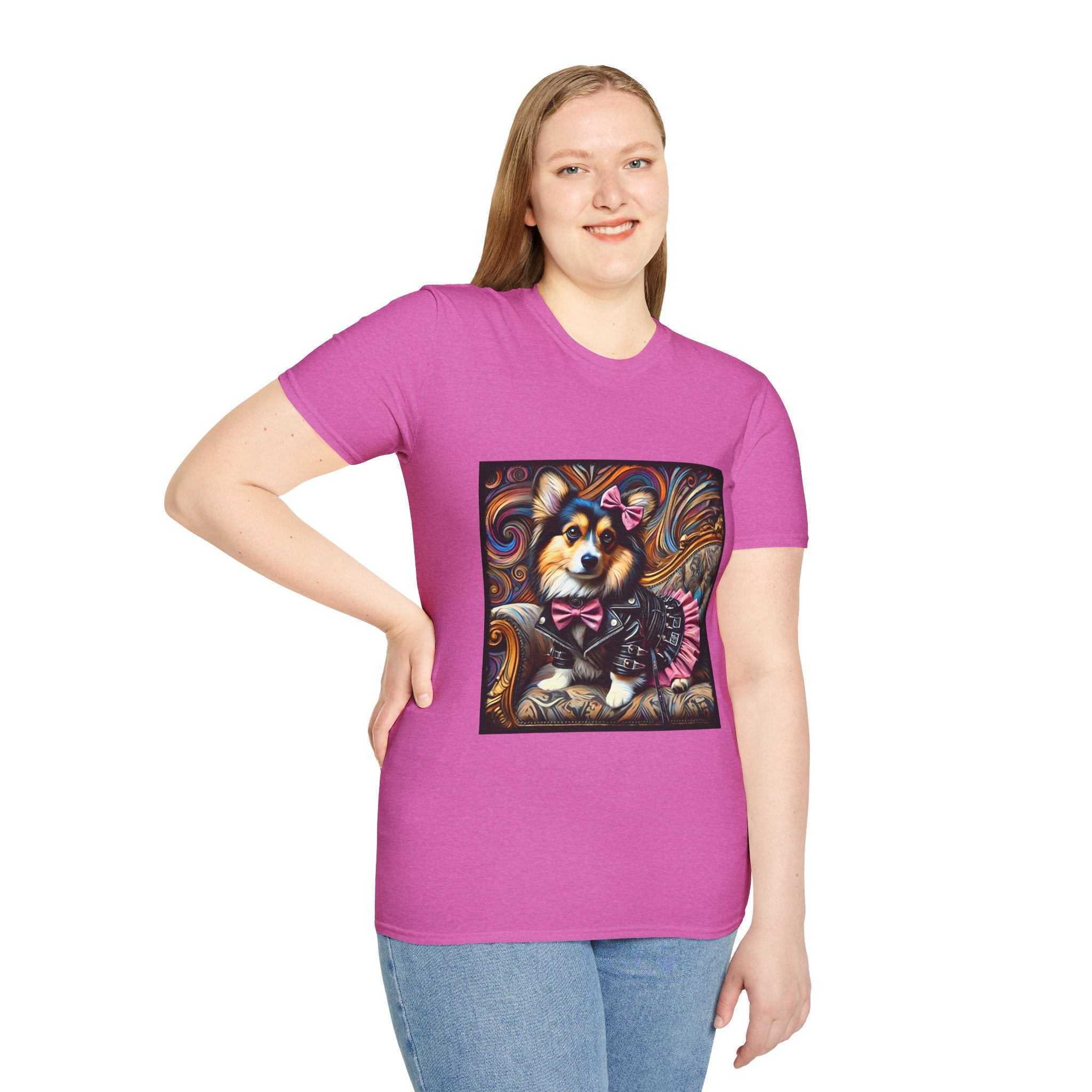 Pembroke Welsh Corgi Edgy Rocker II | Unisex Dog T-Shirt