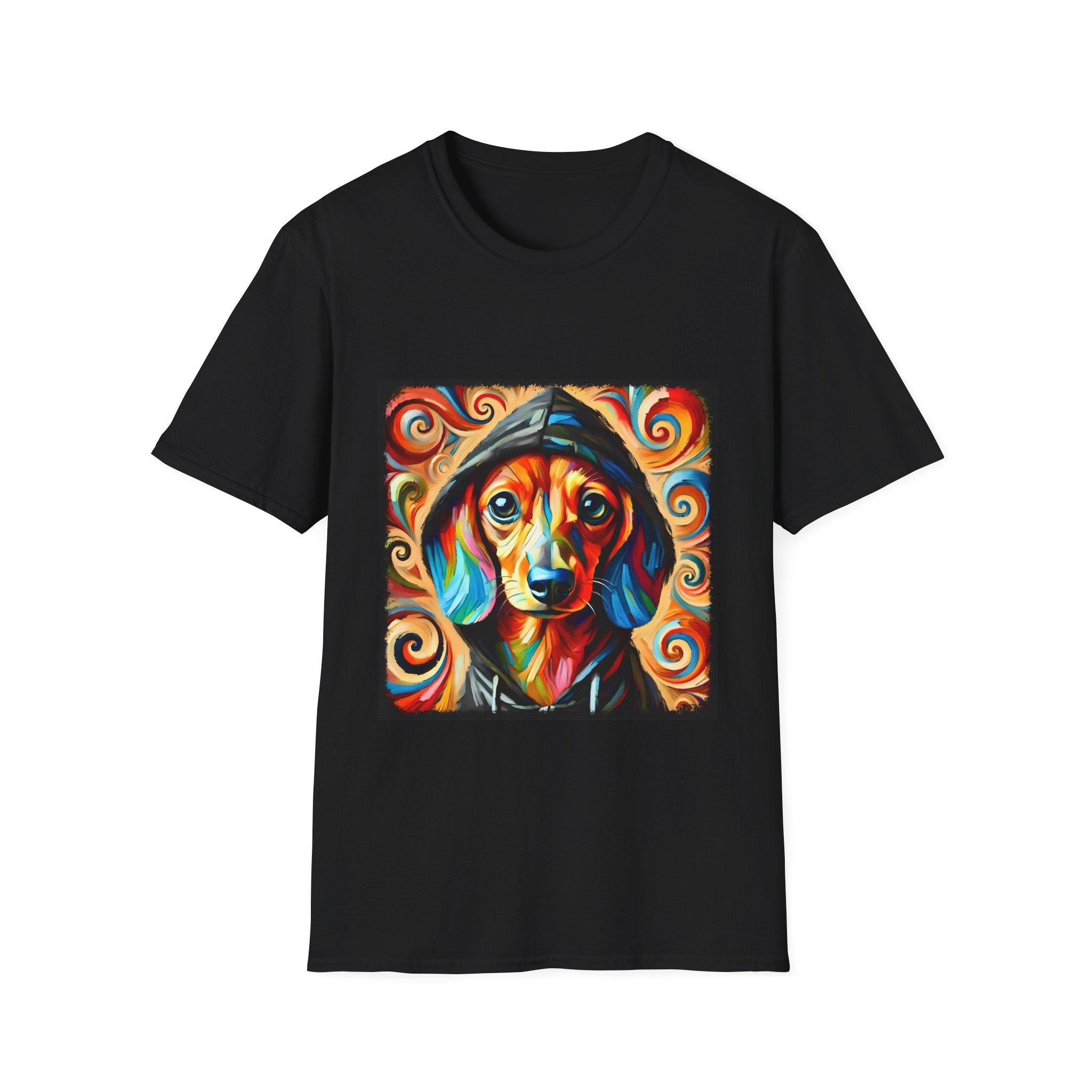 Dachshund Urban Swirl | Unisex Softstyle T-Shirt