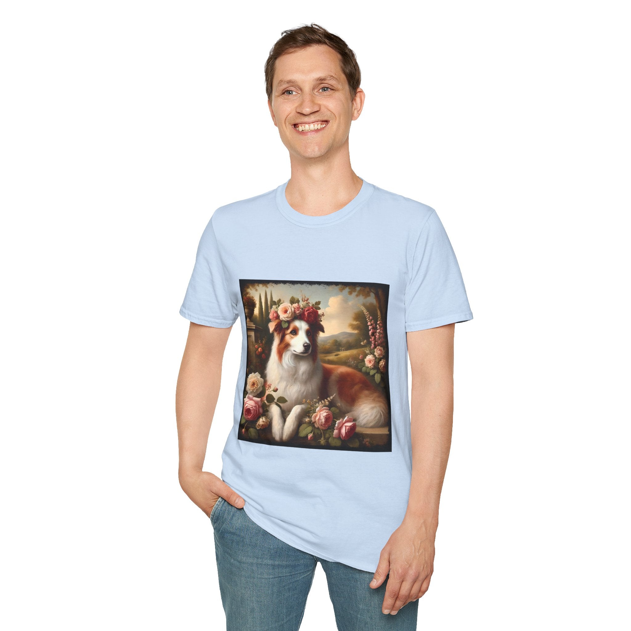 Border Collie Botanical Beauty | Unisex Dog T-Shirt