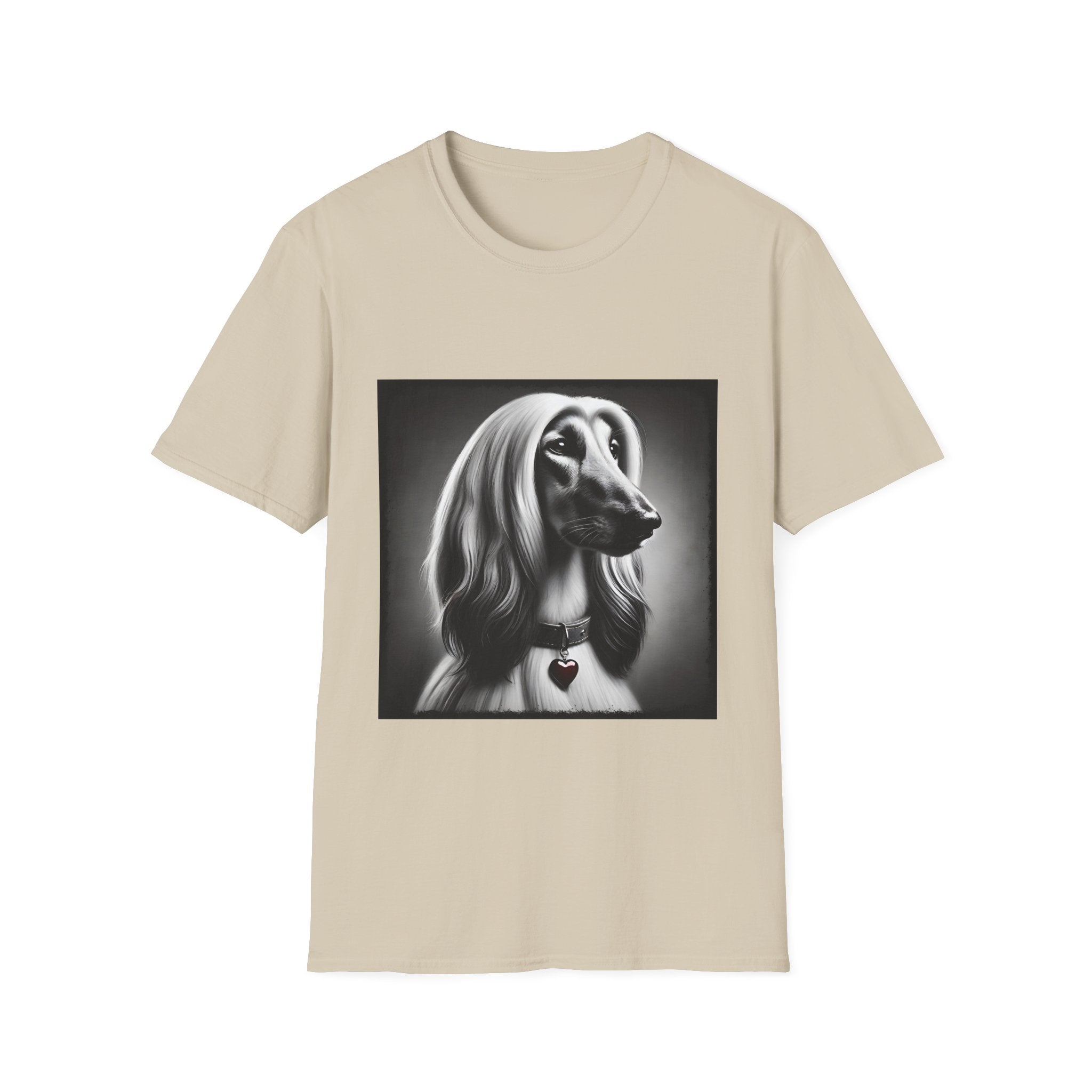 Afghan Hound Heart Charm | Unisex Dog T-Shirt