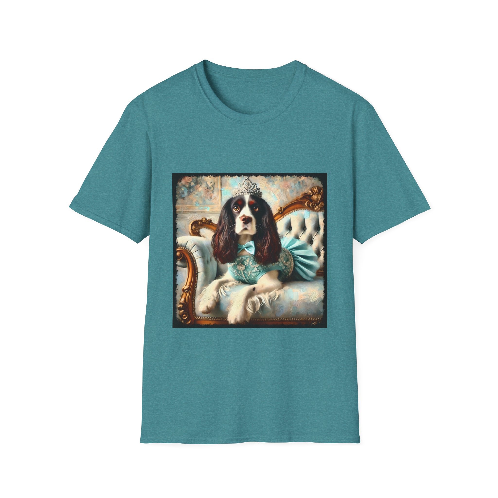 English Springer Spaniel Teal Princess Classic | Unisex Dog T-Shirt