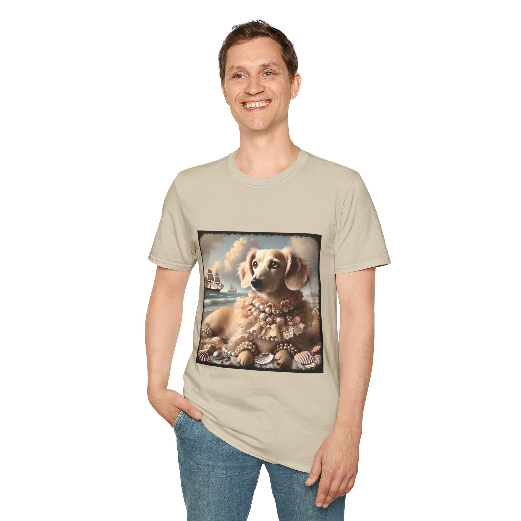 Dachshund Seashell Siren | Unisex Dog T-Shirt
