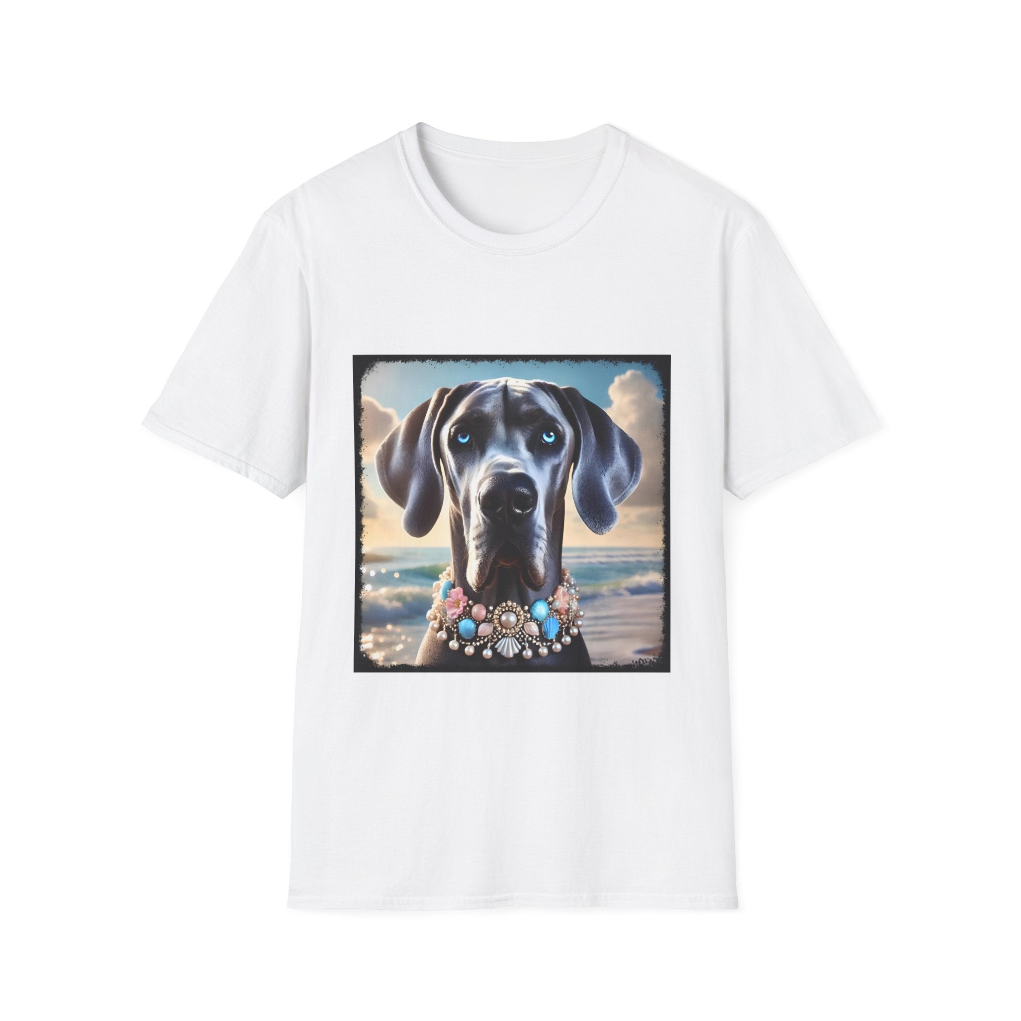 Great Dane Beach Beauty | Unisex Dog T-Shirt