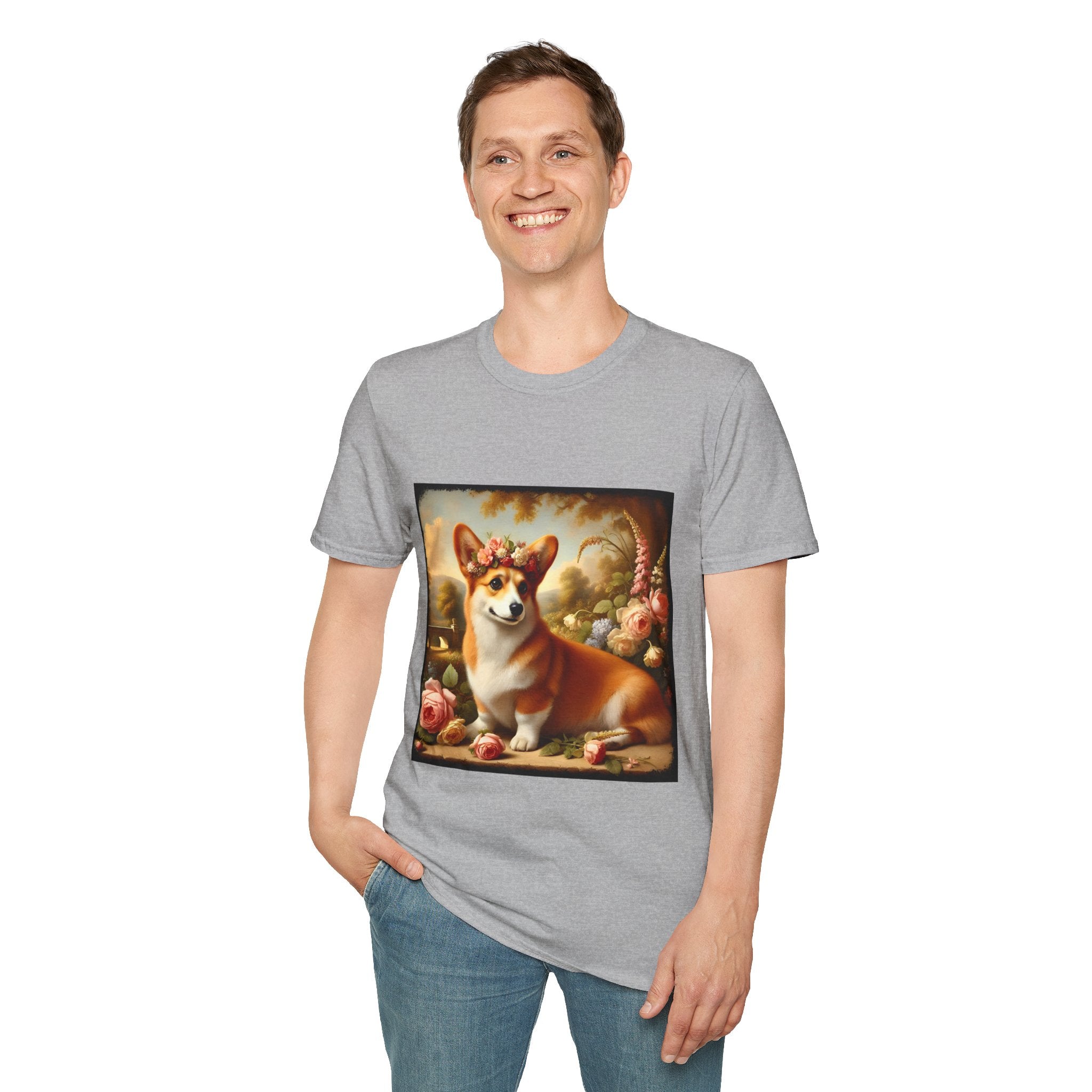 Pembroke Welsh Corgi Botanical Beauty | Unisex Dog T-Shirt