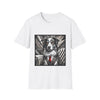 Australian Shepherd B&W Bold Eyes | Unisex Dog T-Shirt