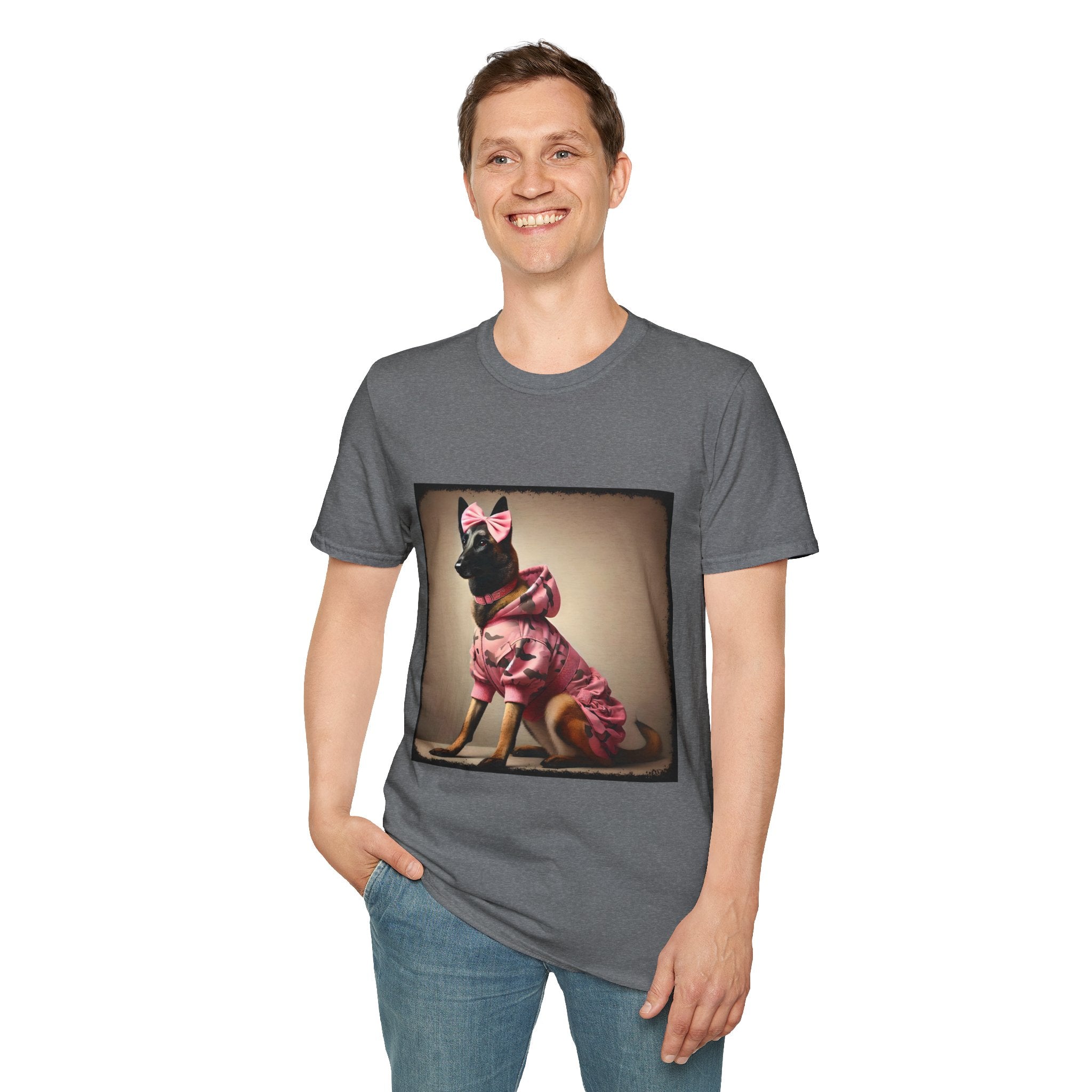 Belgian Malinois Pink Camo Cutie | Unisex Dog T-Shirt