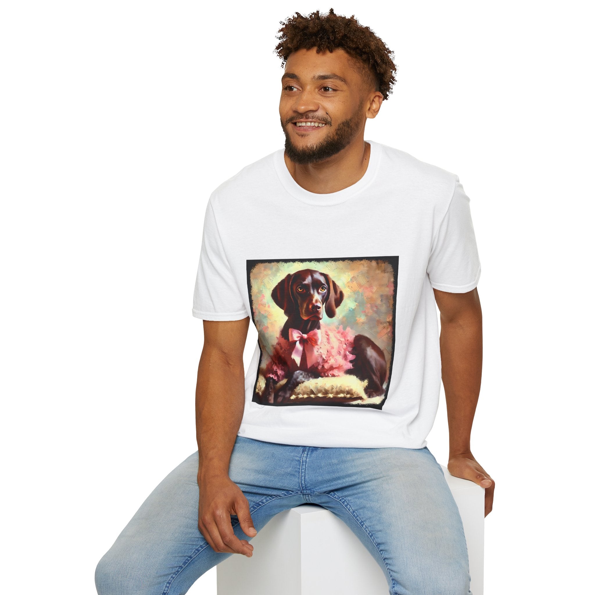 German Shorthaired Pointer Poised Classic | Unisex Dog T-Shirt