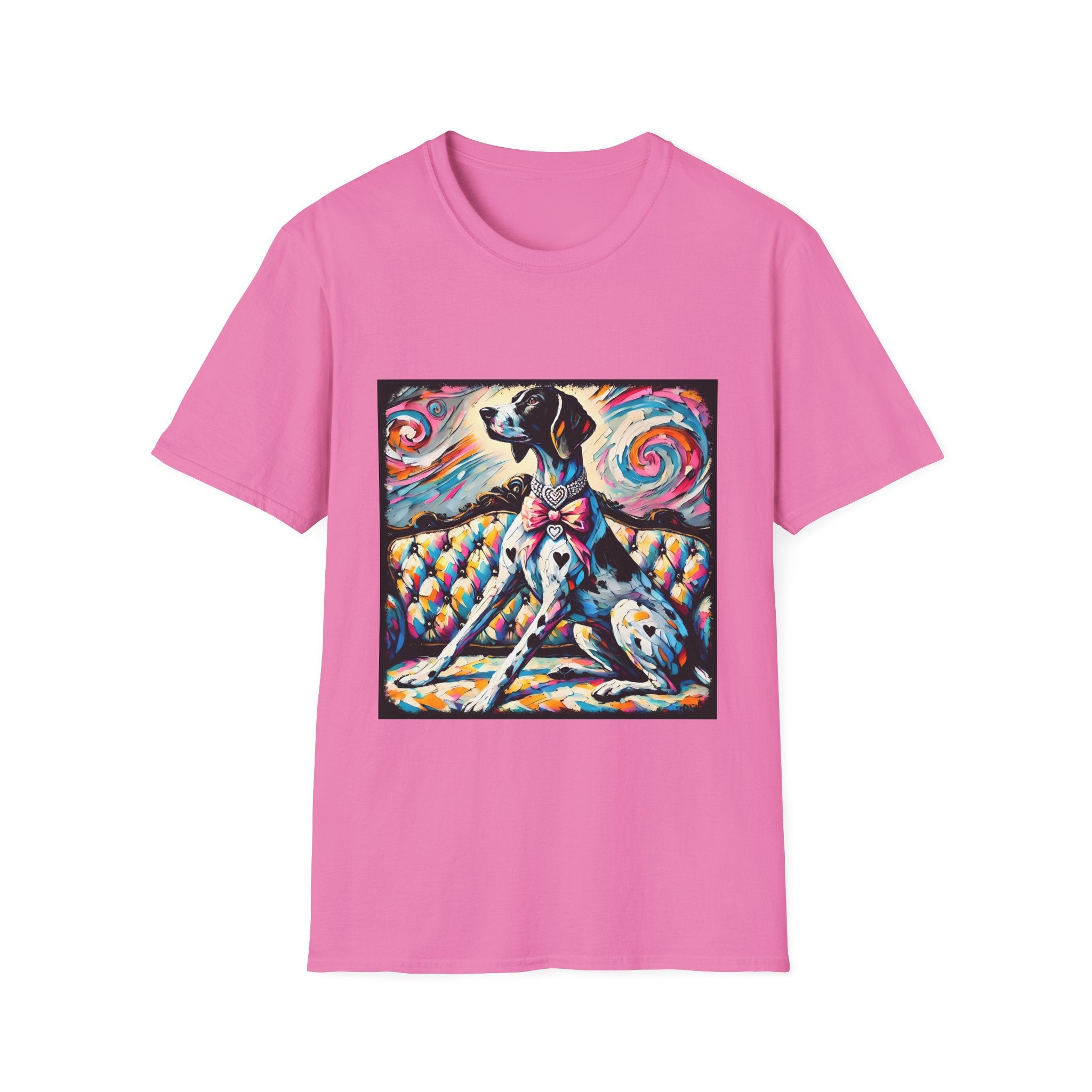 German Shorthaired Pointer Diamond Heart Swirl | Unisex Dog T-Shirt