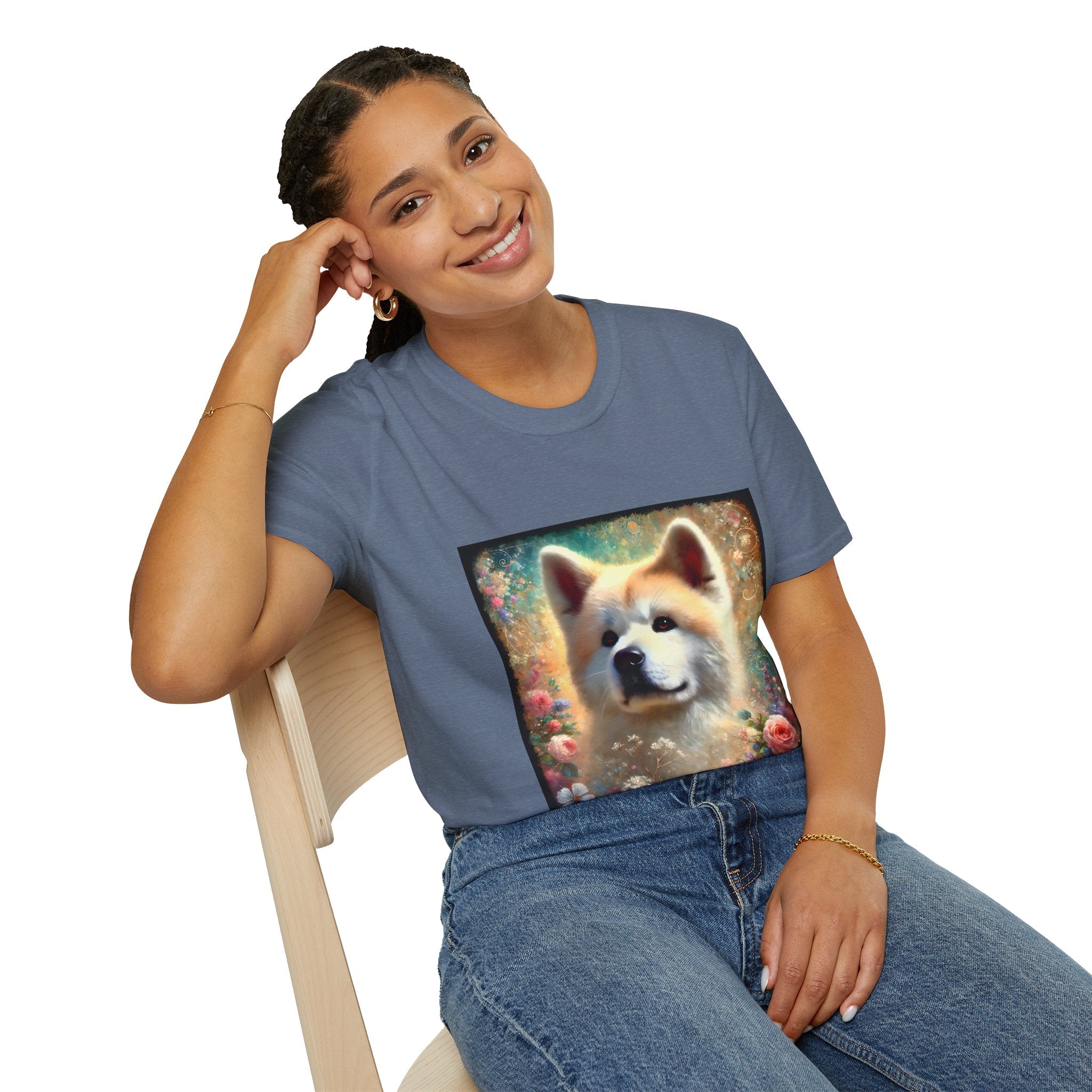 Akita Cosmic Garden | Unisex Dog T-Shirt