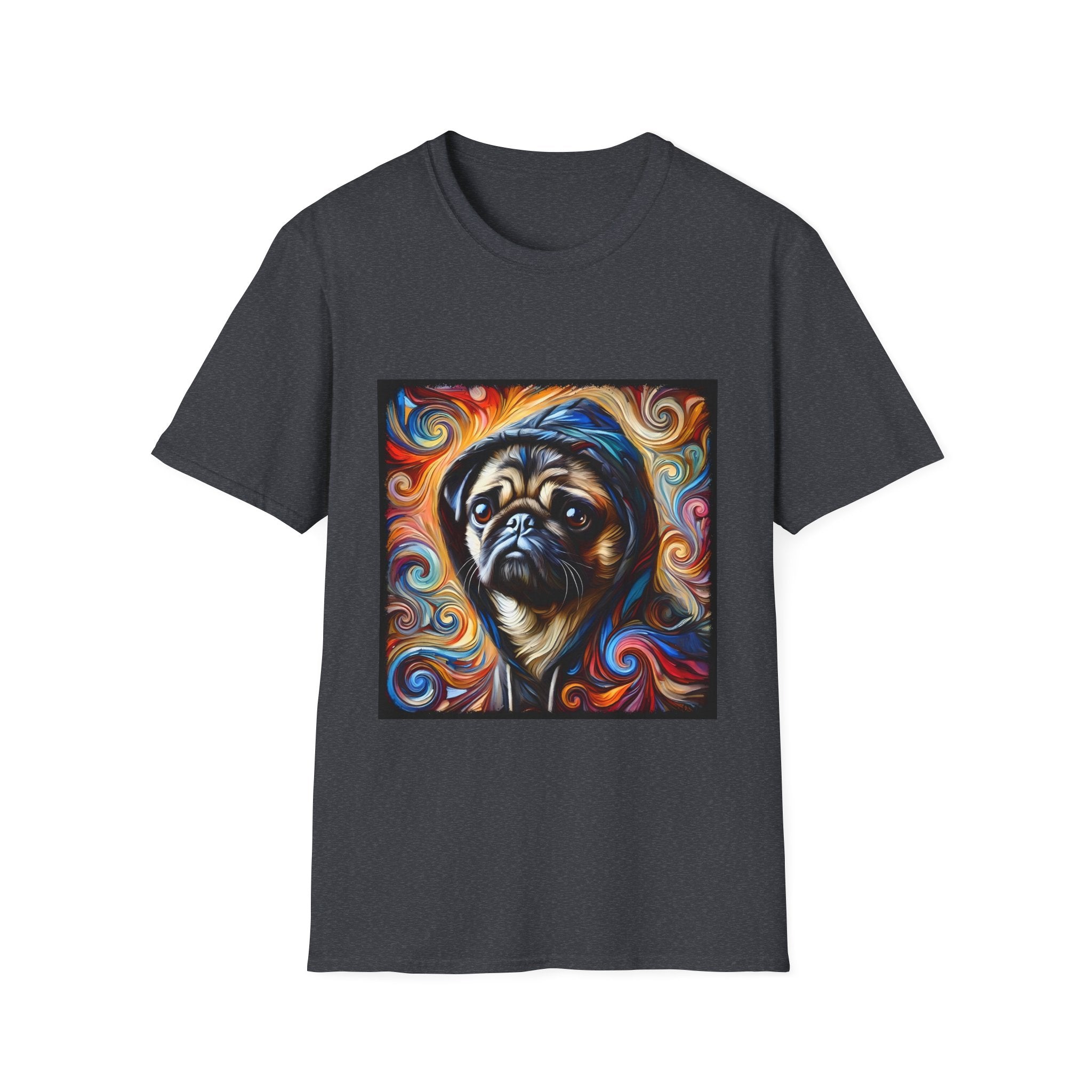 Pug Relaxed Swirl | Unisex Dog T-Shirt