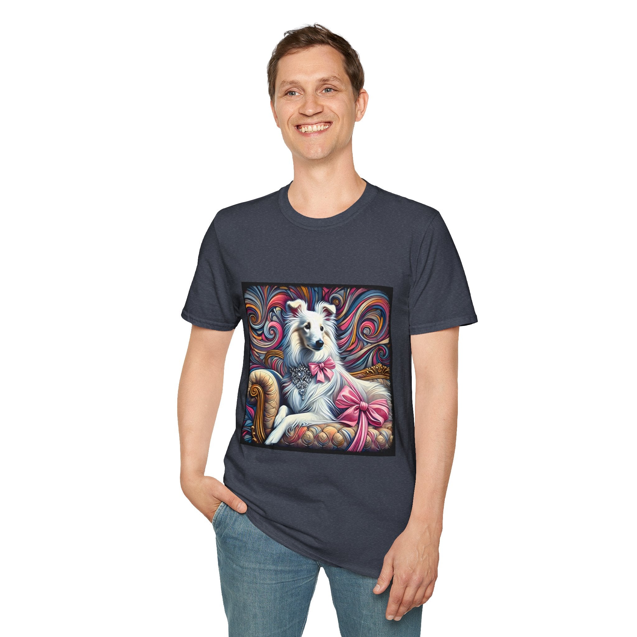 Collie Pink Princess Swirl | Unisex Dog T-Shirt
