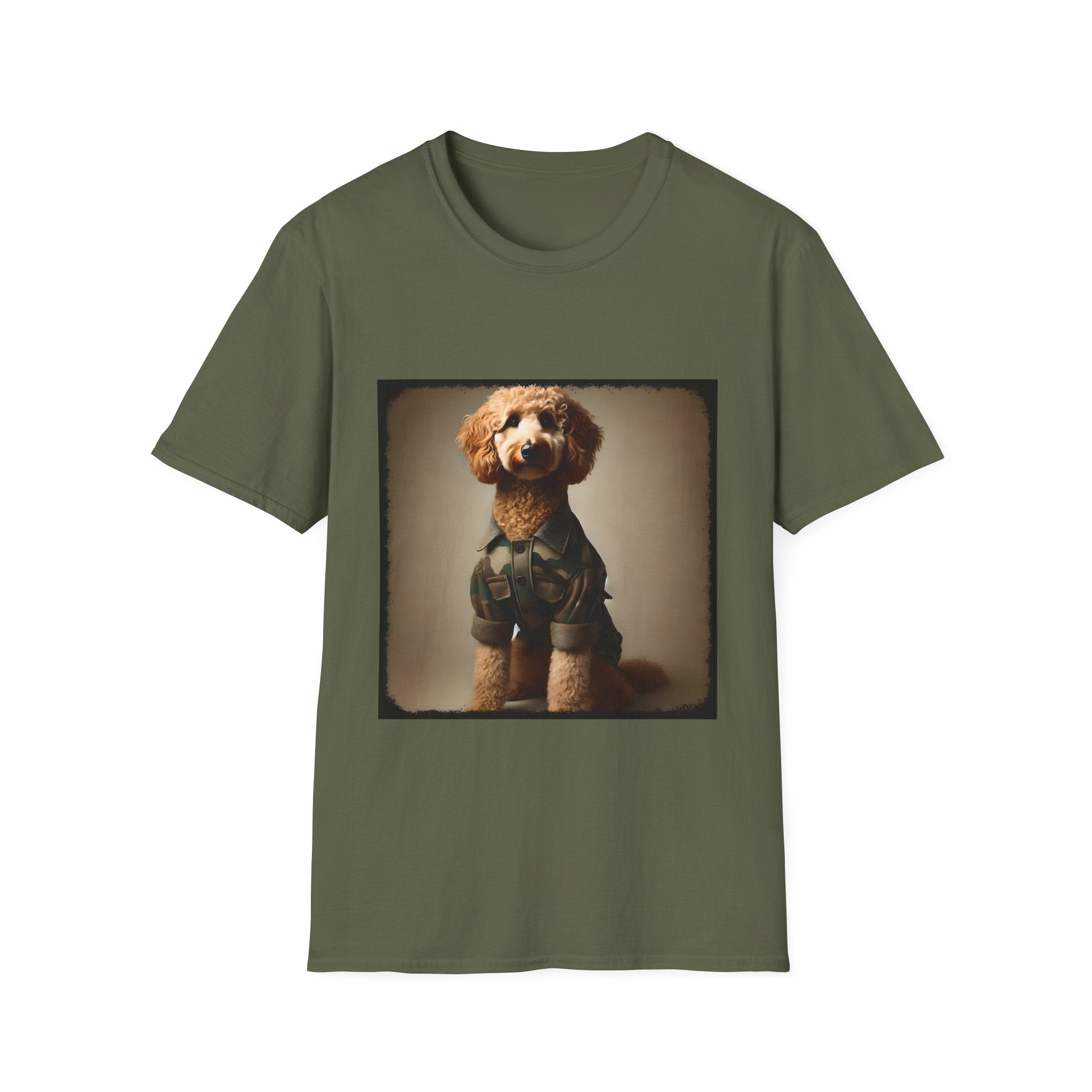 Goldendoodle Green Camo Cutie | Unisex Dog T-Shirt