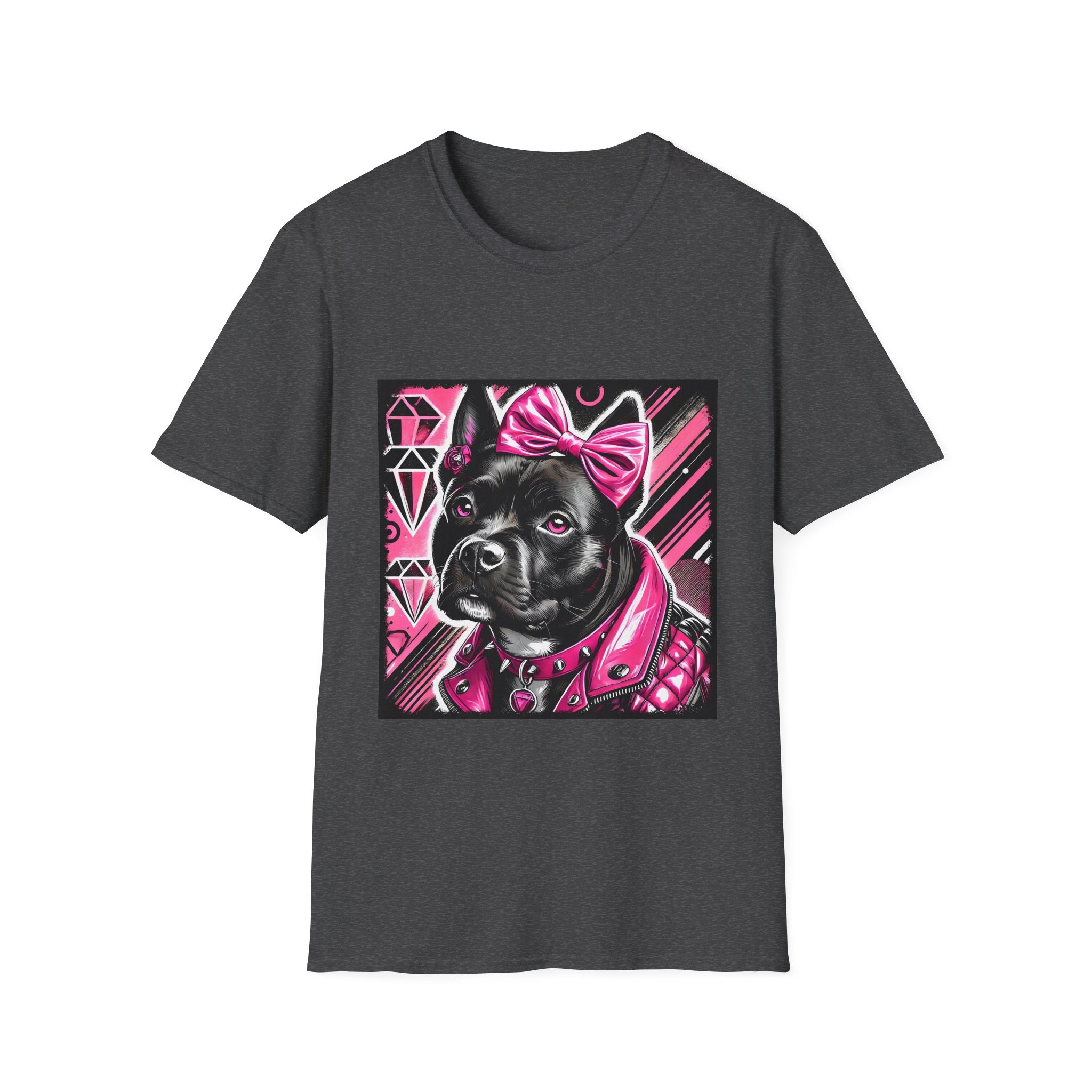 American Pit Bull Terrier Pink Princess Bold  | Unisex Dog T-Shirt