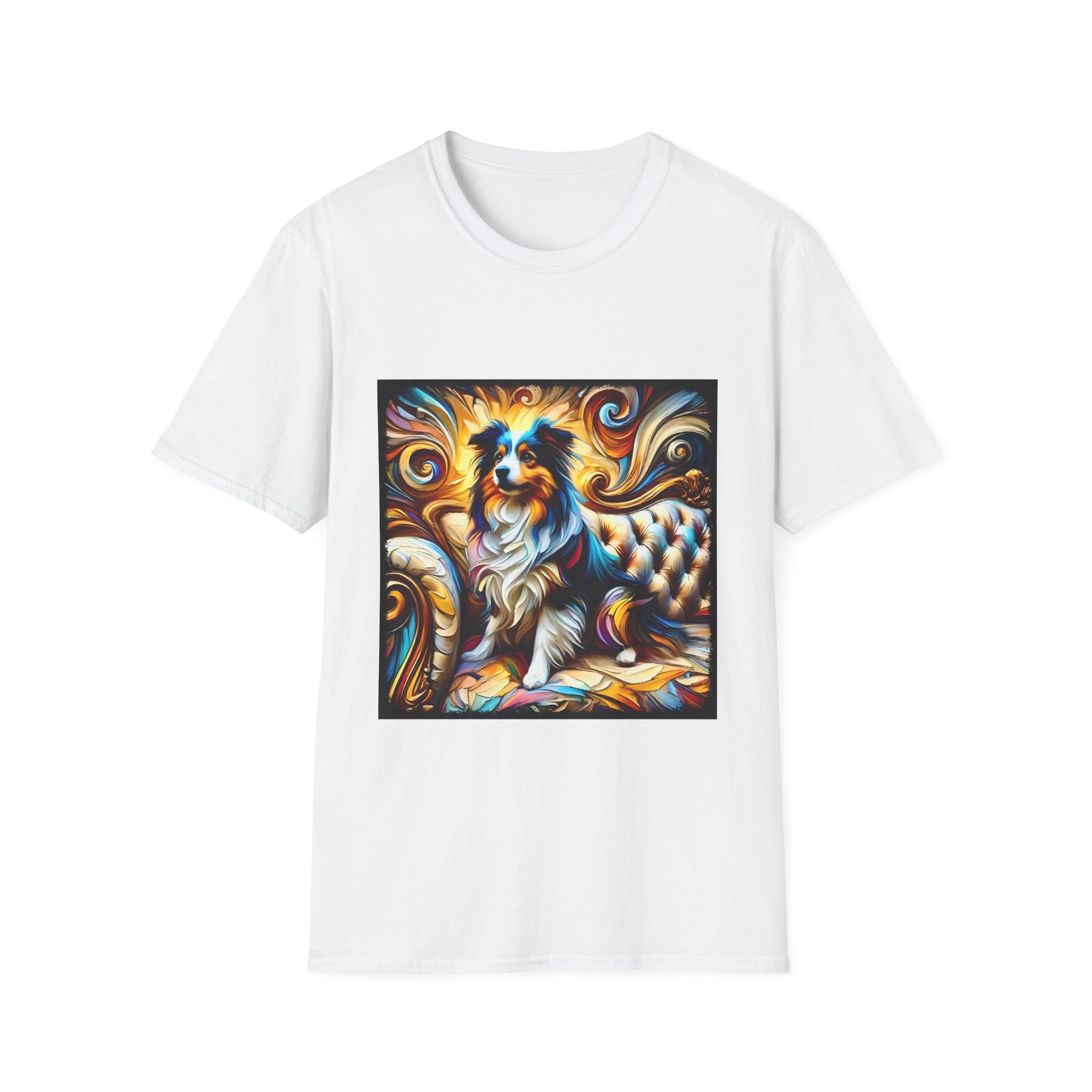 Miniature American Shepherd Sunburst Swirl | Unisex Dog T-Shirt